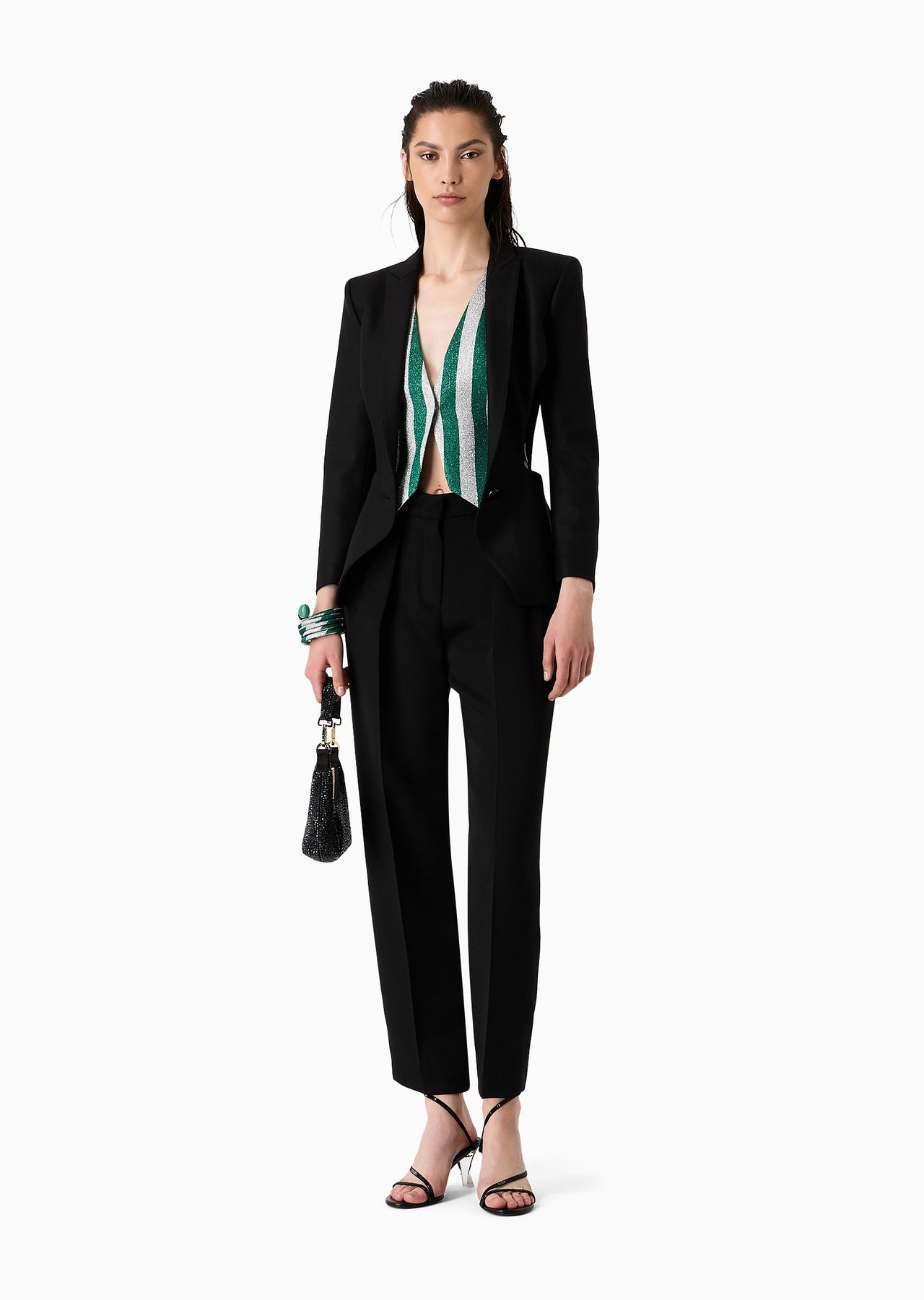 Stretch, silk blend canvas single-breasted jacket - 4