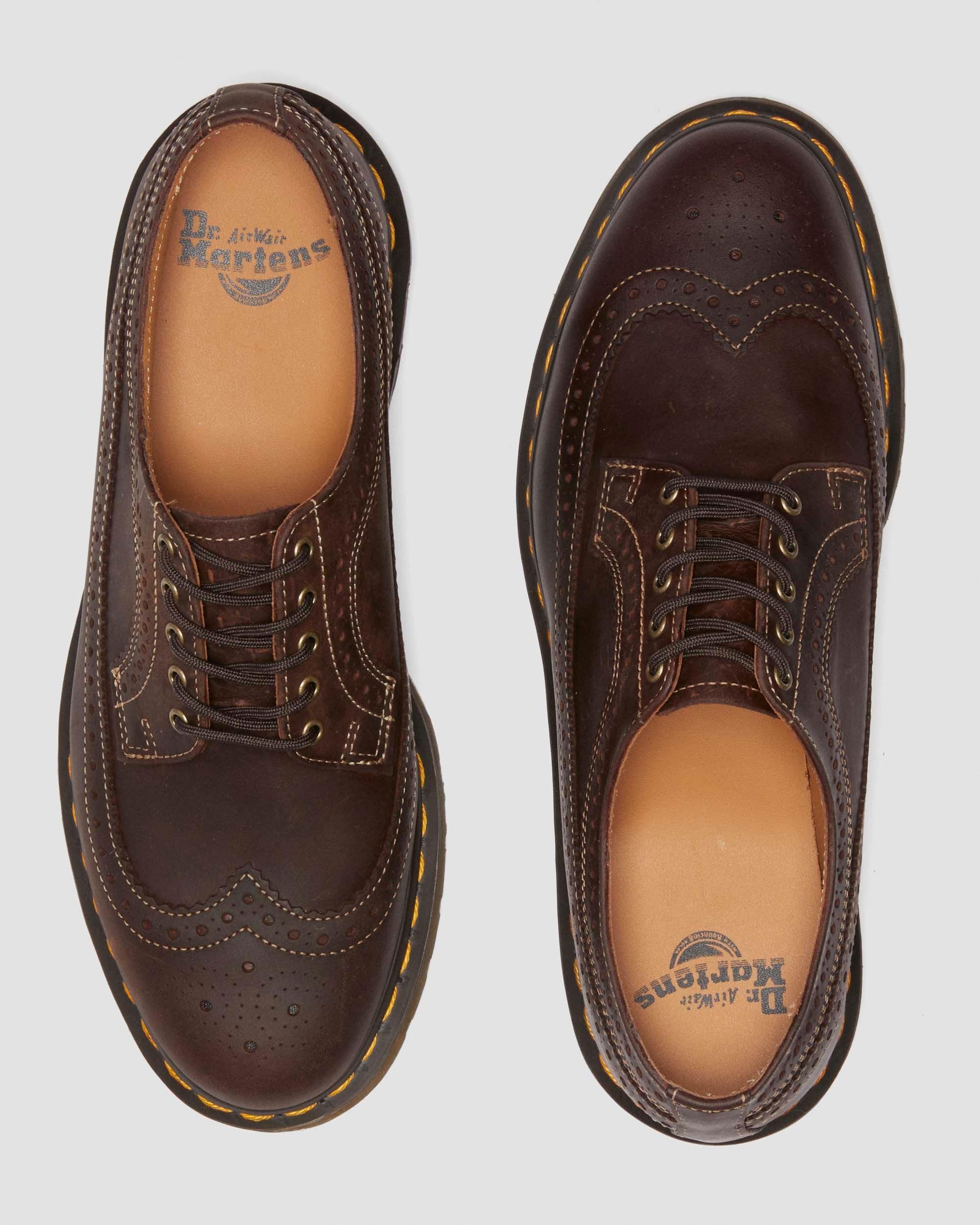 3989 Crazy Horse Leather Brogue Shoes - 2