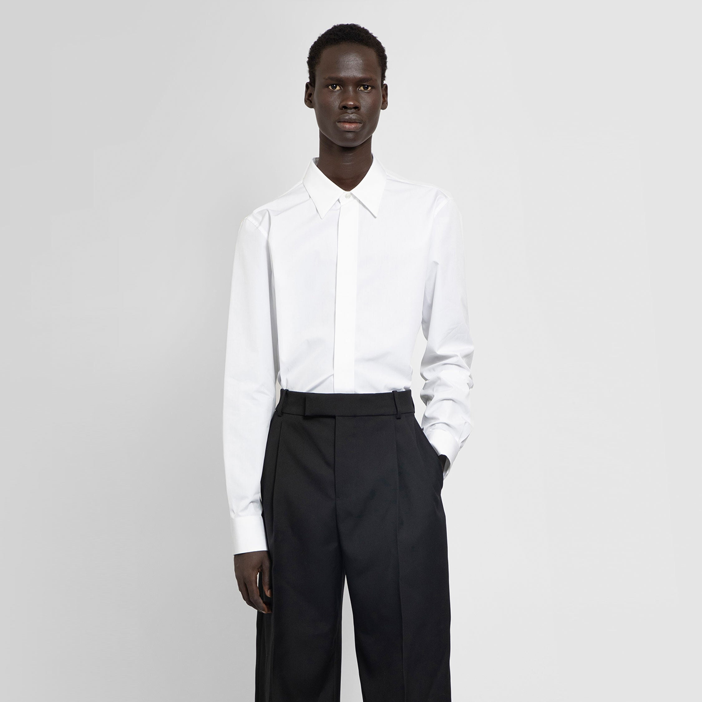 ALEXANDER MCQUEEN MAN BLACK&WHITE SHIRTS - 6
