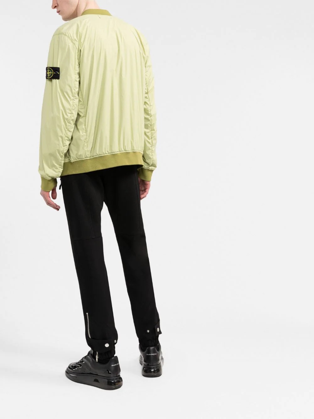 Compass-patch zip-up jacket - 4