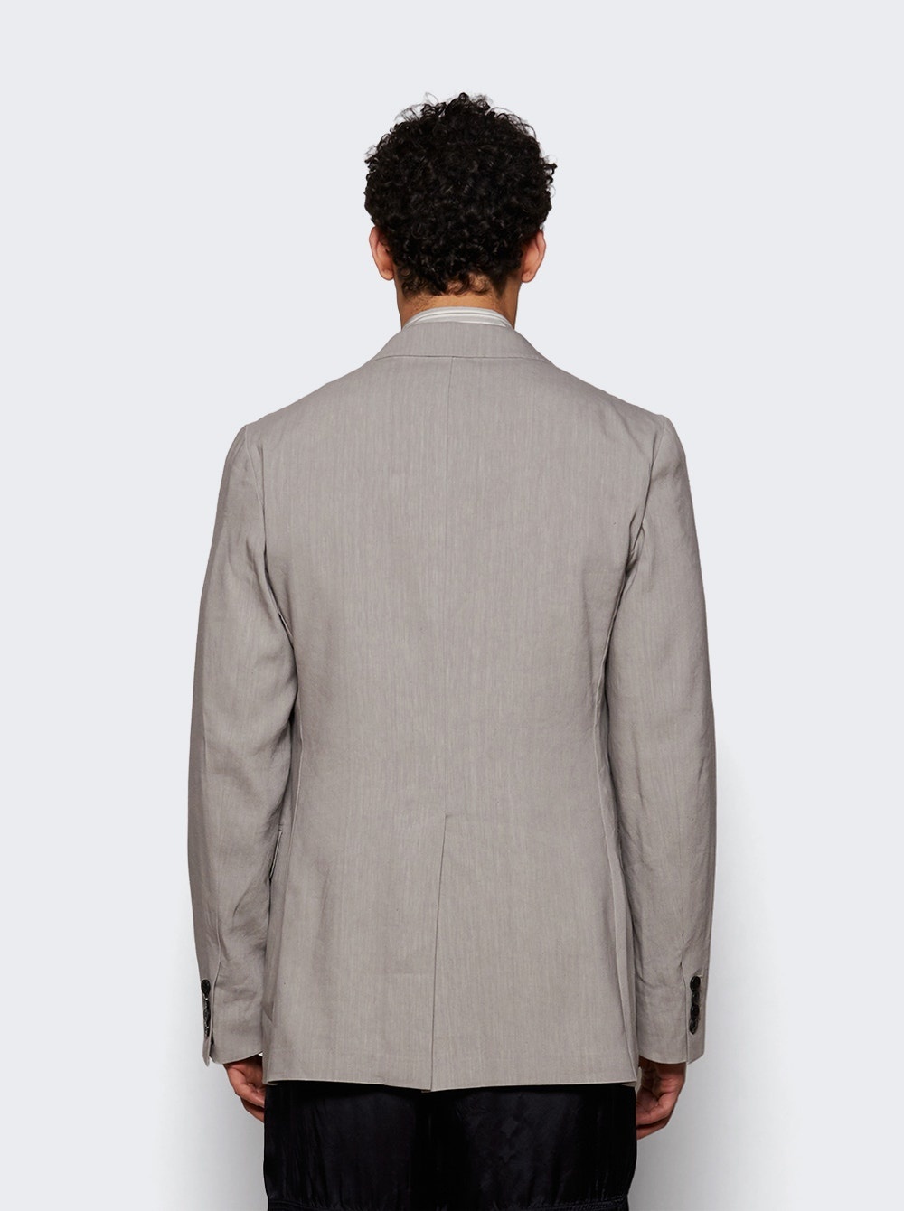 Double Breasted Blazer Grey - 4