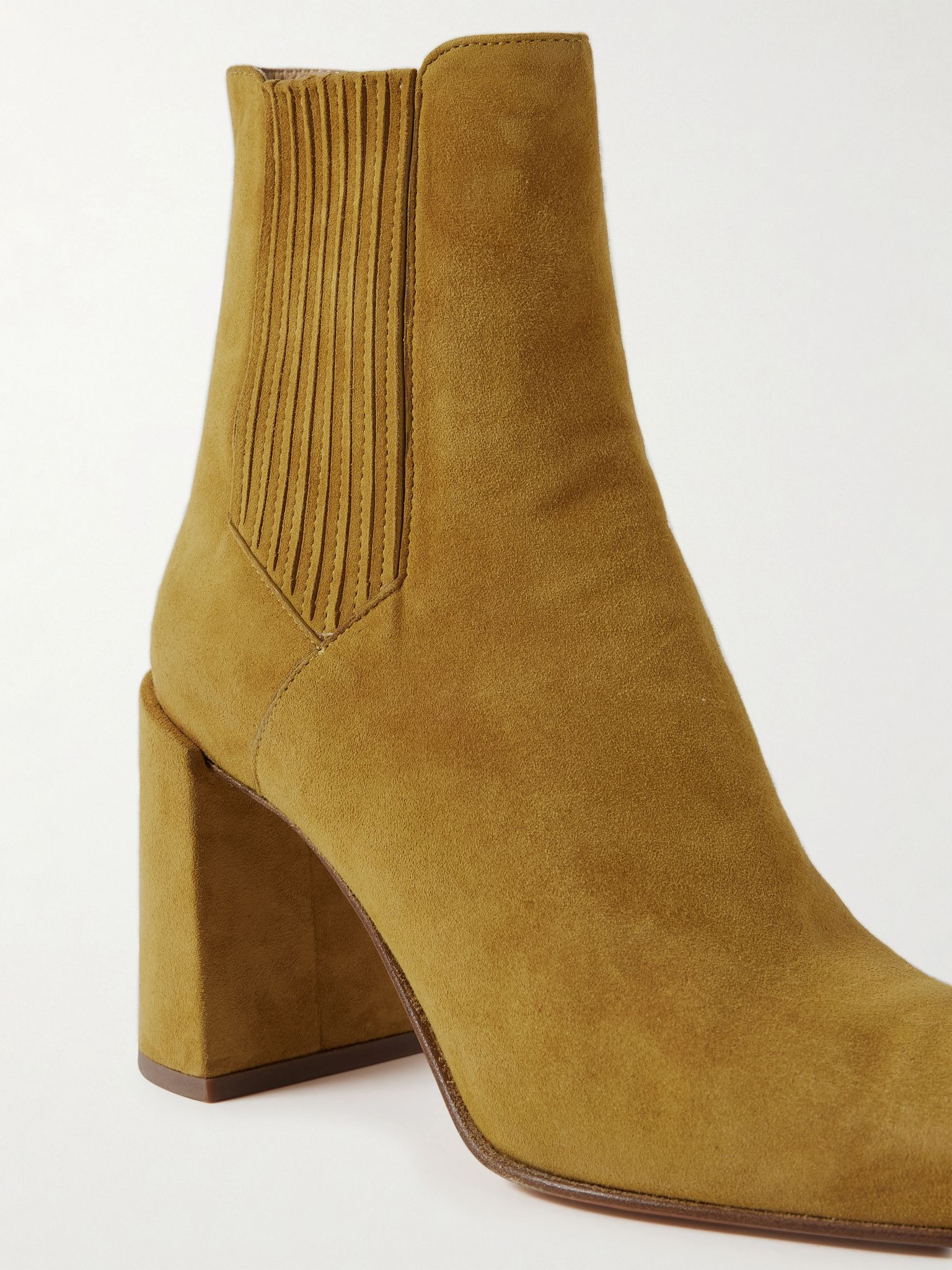Luke suede ankle boots Marigold - 4