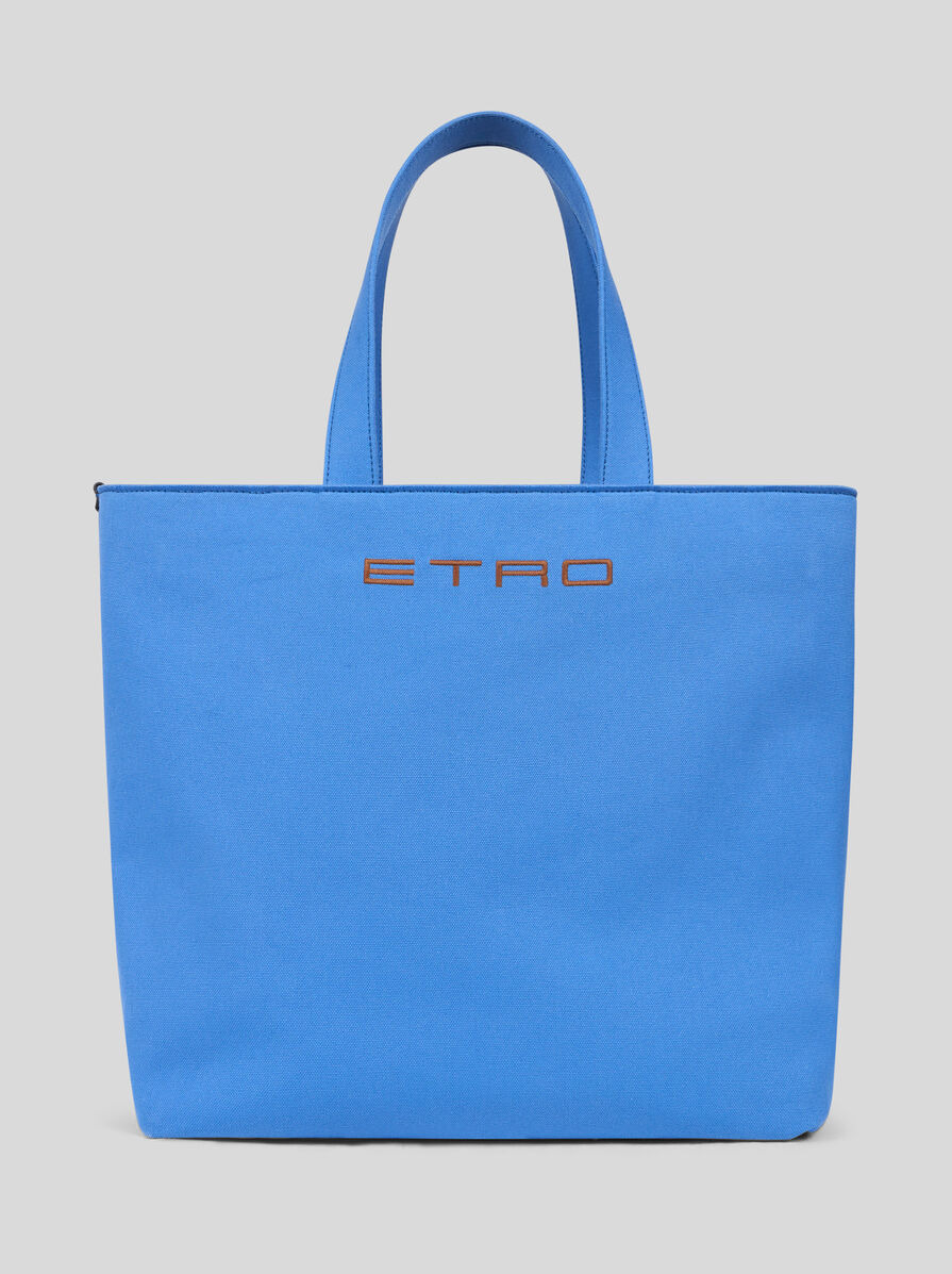 ETRO X AGOSTINO IACURCI LARGE CANVAS TOTE BAG - 3