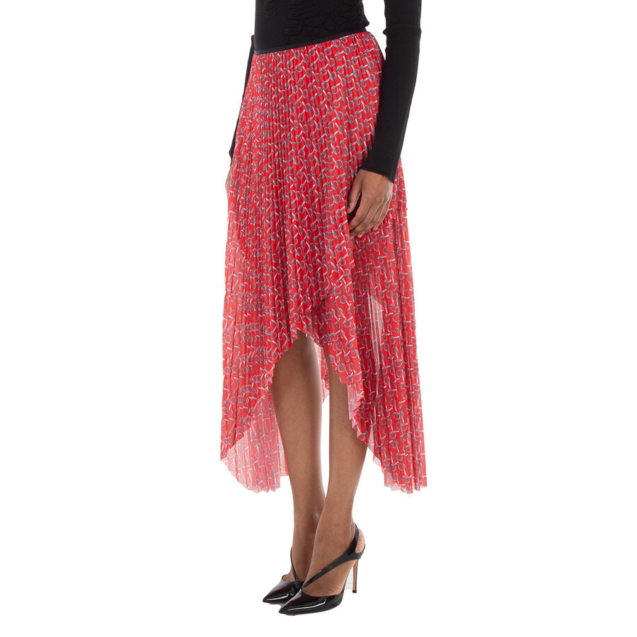 Burberry Pleated B Jersey Midi Skirt - 4
