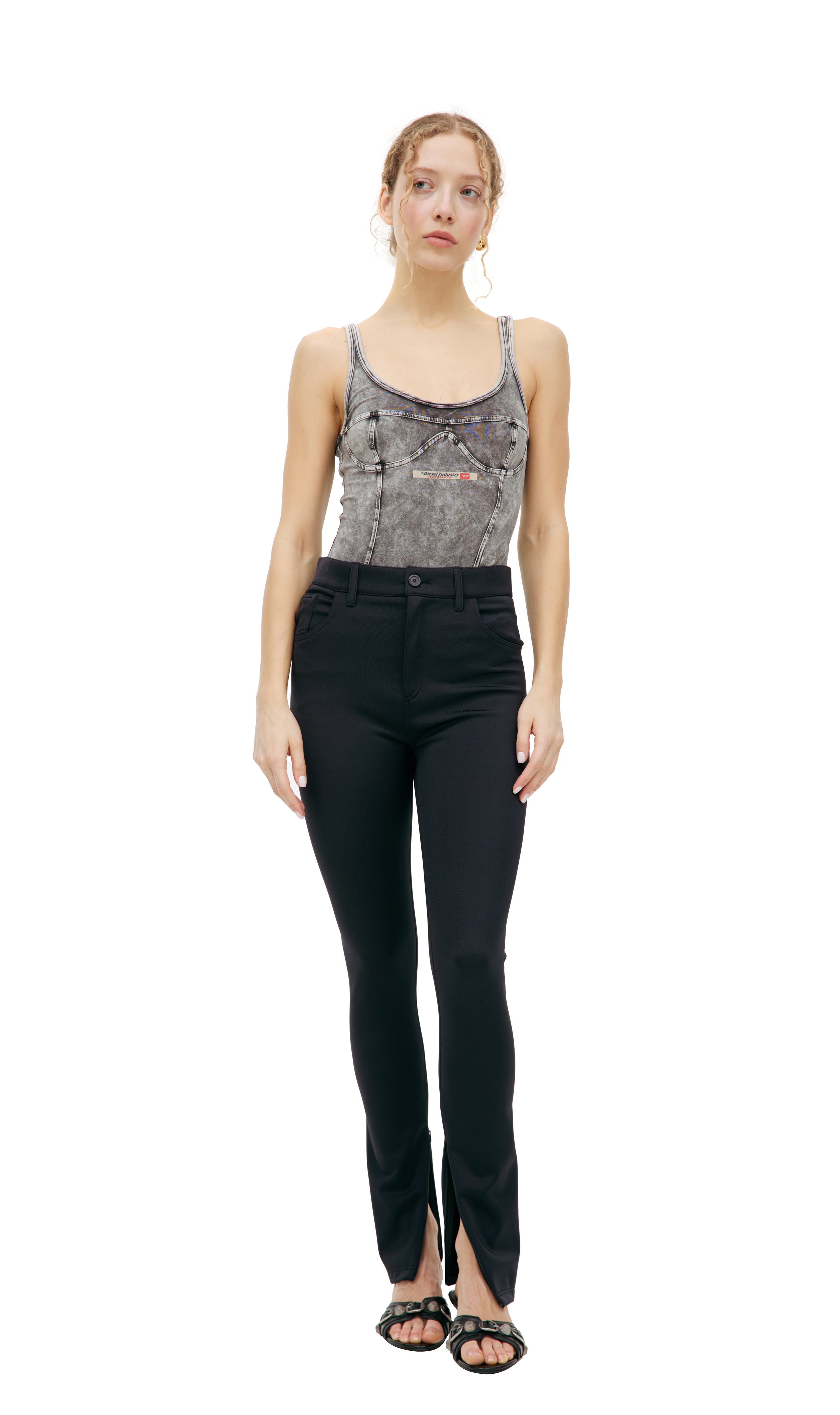 BLACK SKINNY TROUSERS - 3