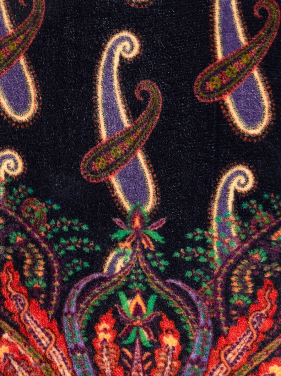 VELVET JACKET WITH PAISLEY - 7