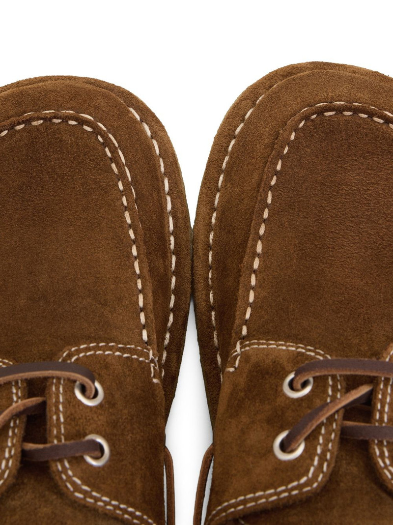 suede lace-up boat shoes 4