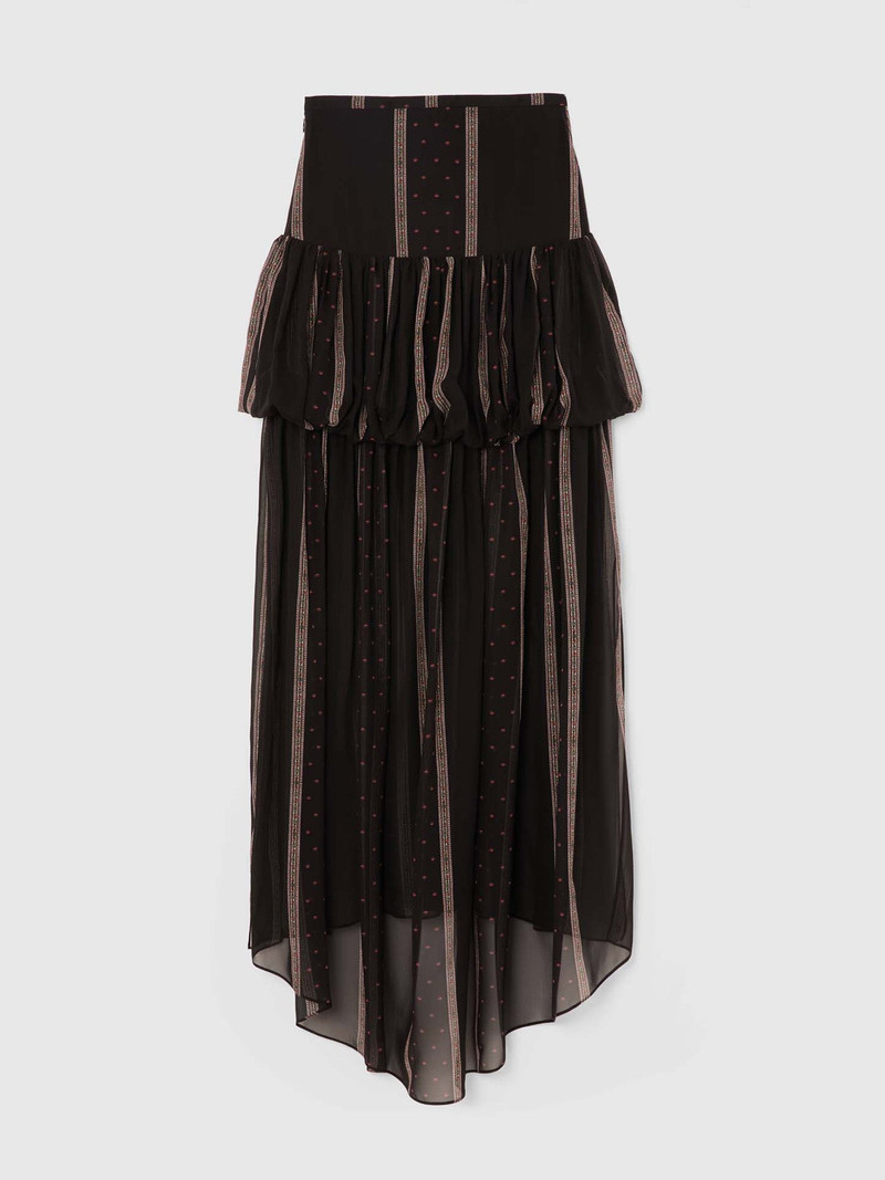 NINA SILK PEPLUM SKIRT 6
