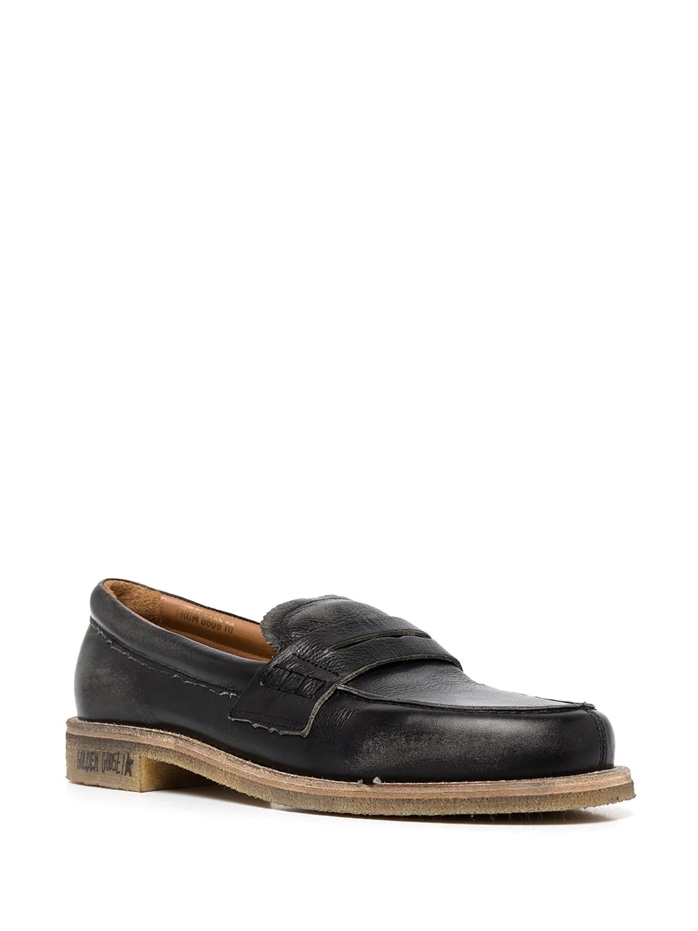 leather penny loafers - 3