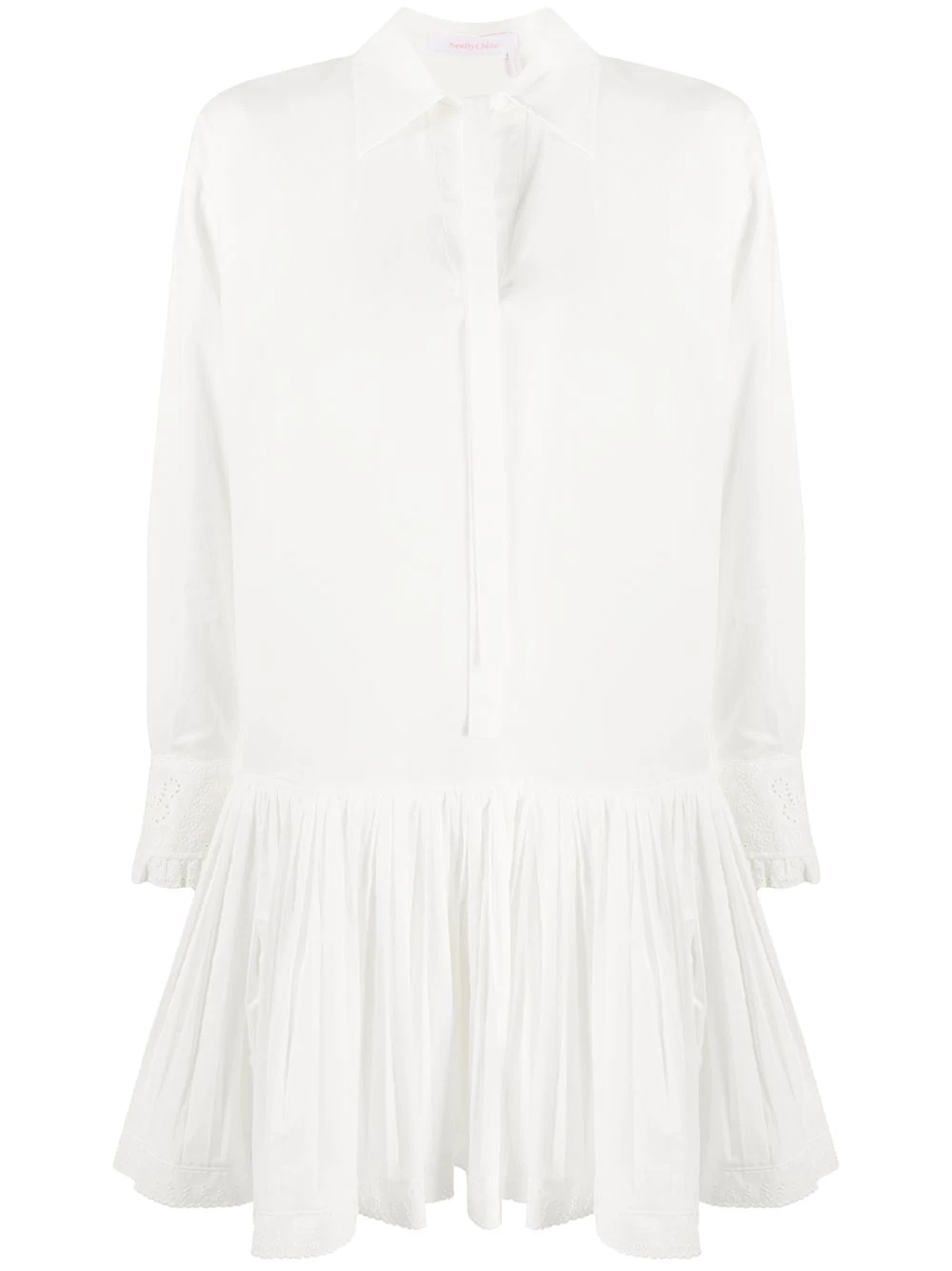 drop-waist shirtdress - 1