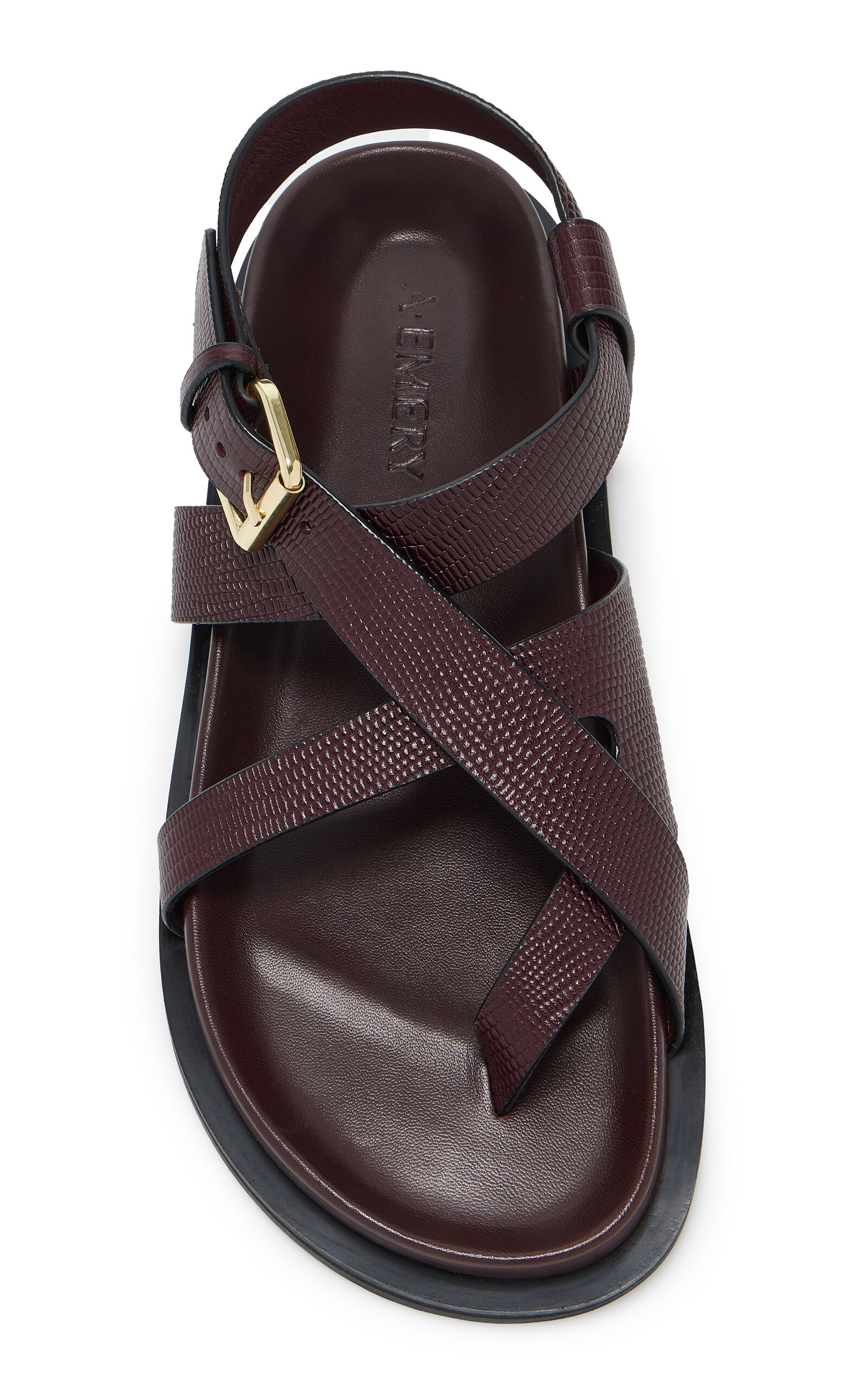 Elbert Leather Sandals burgundy - 3