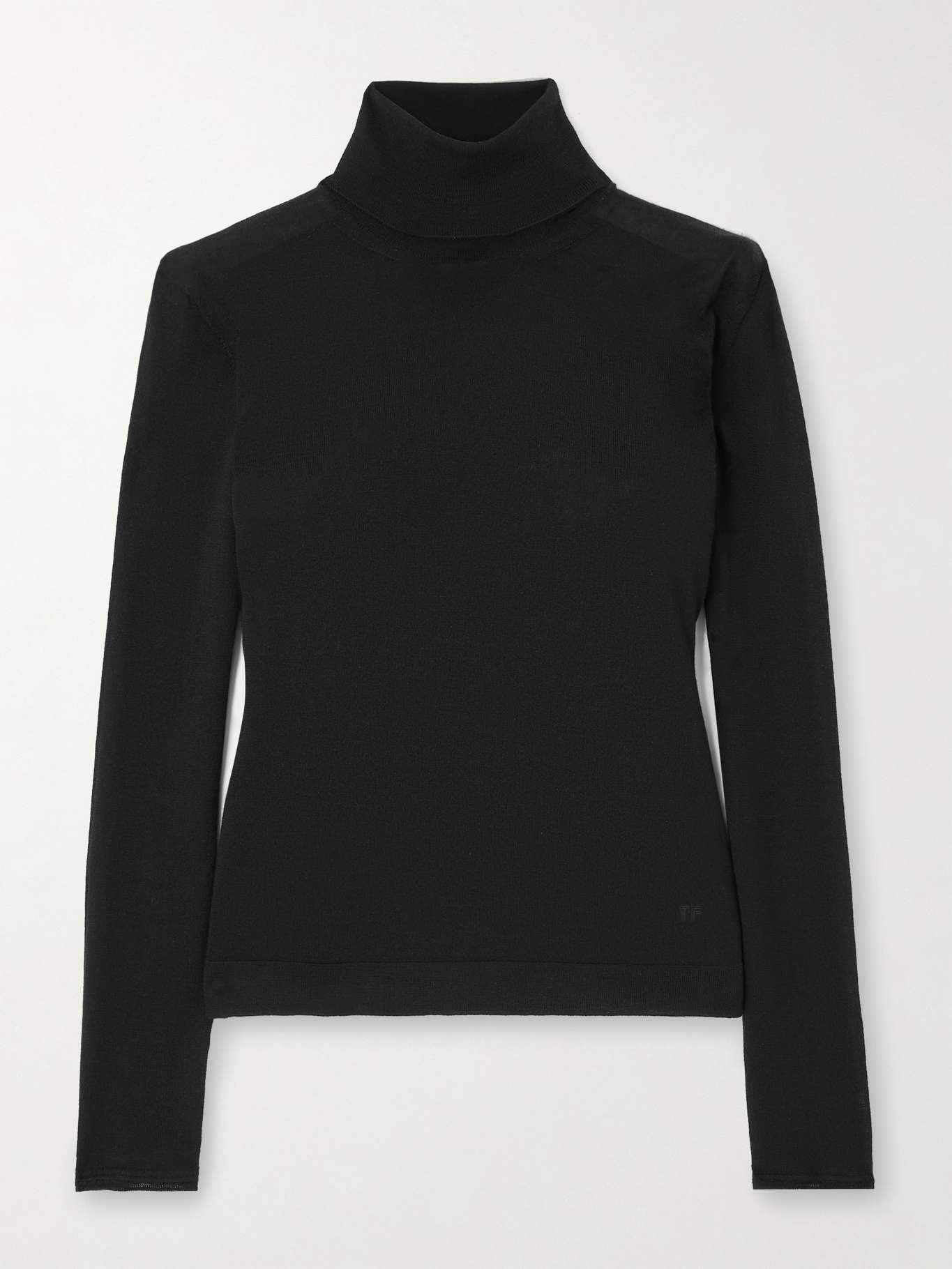 Cashmere and silk-blend turtleneck sweater - 1