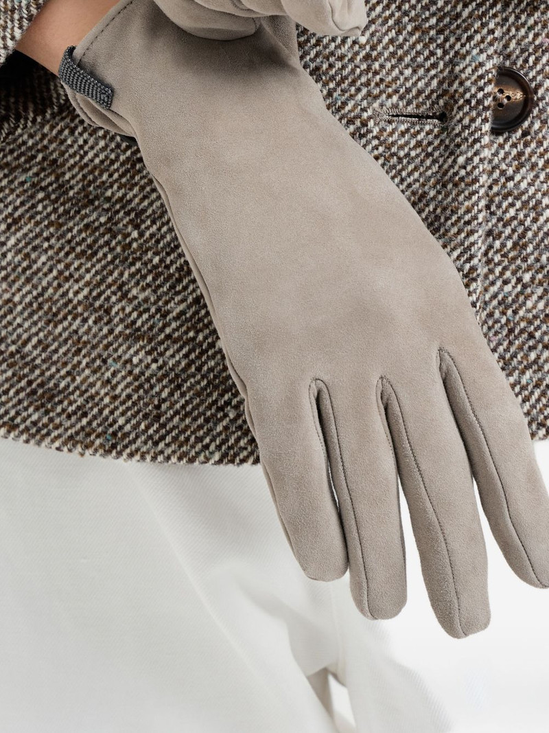 gathered-detail leather gloves 3