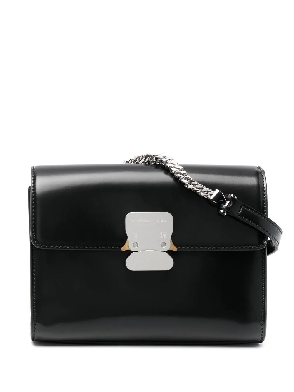 foldover leather crossbody bag - 1