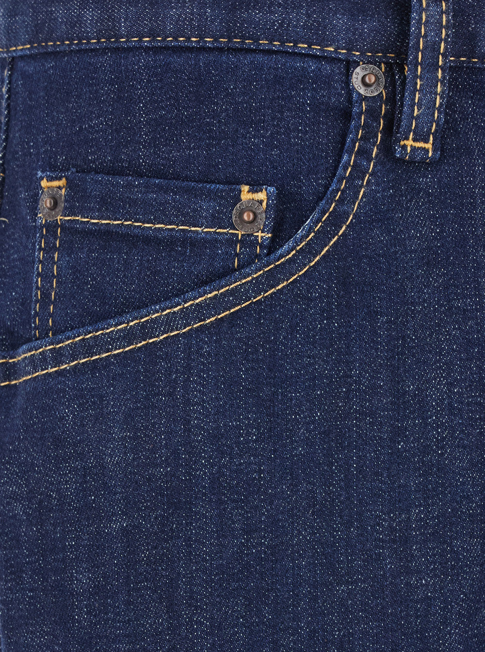 Dsquared2 Men Blue Jeans With Belt Loops And Logo Patch On The Rear In Denim Man - 3