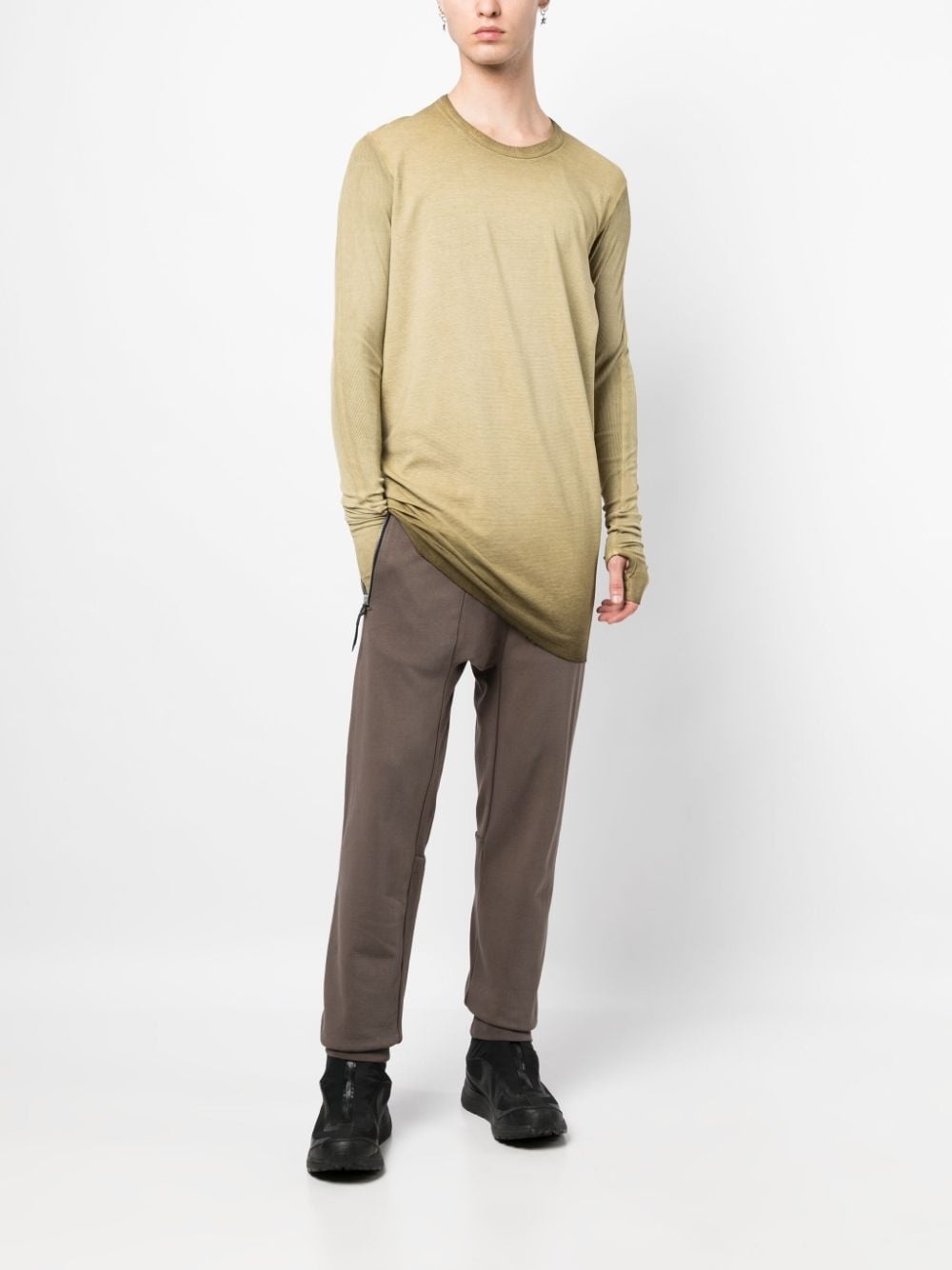 fine-ribbed long-sleeved T-shirt - 2