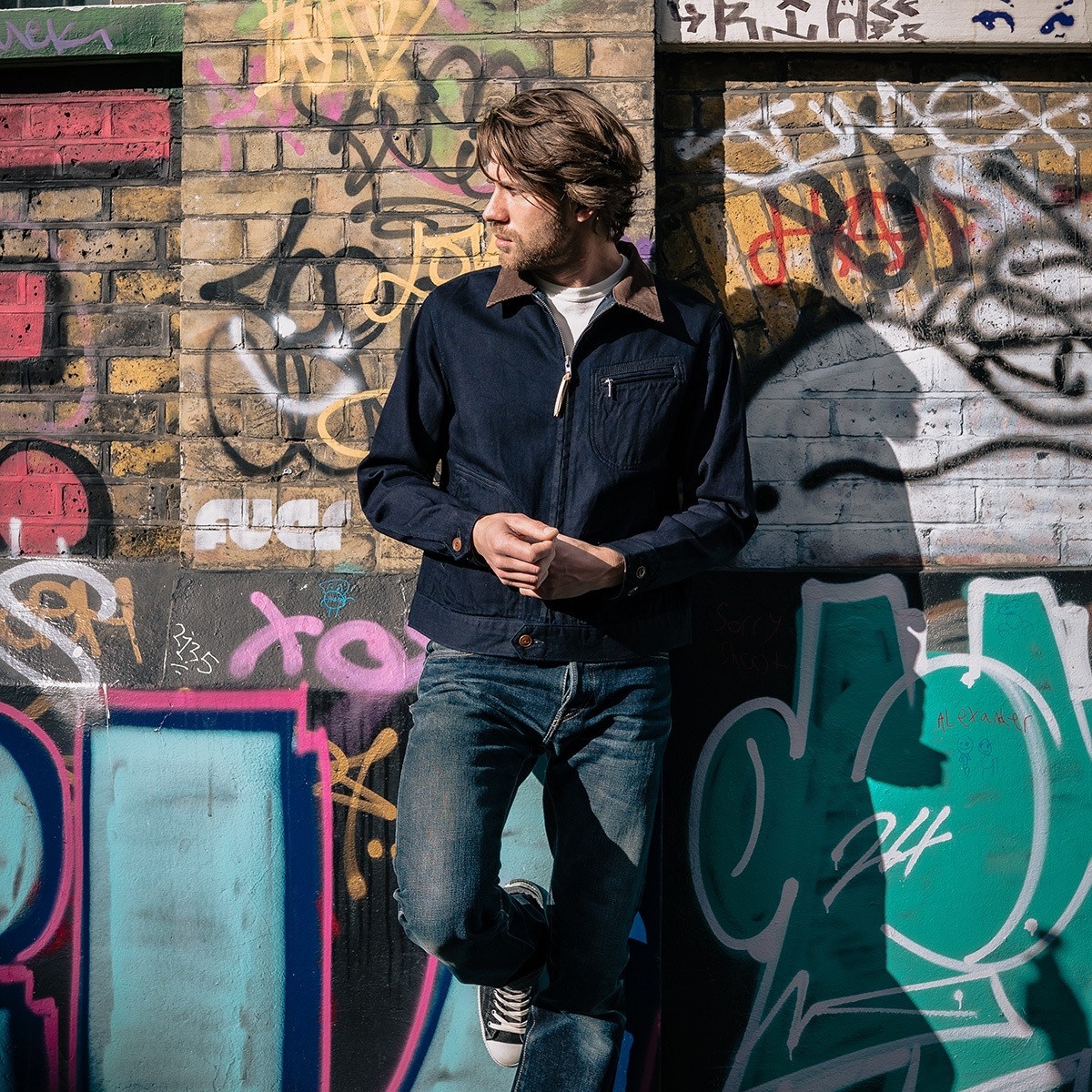 IHJ-143-IND 12oz Kersey Work Jacket - Indigo/Black - 5