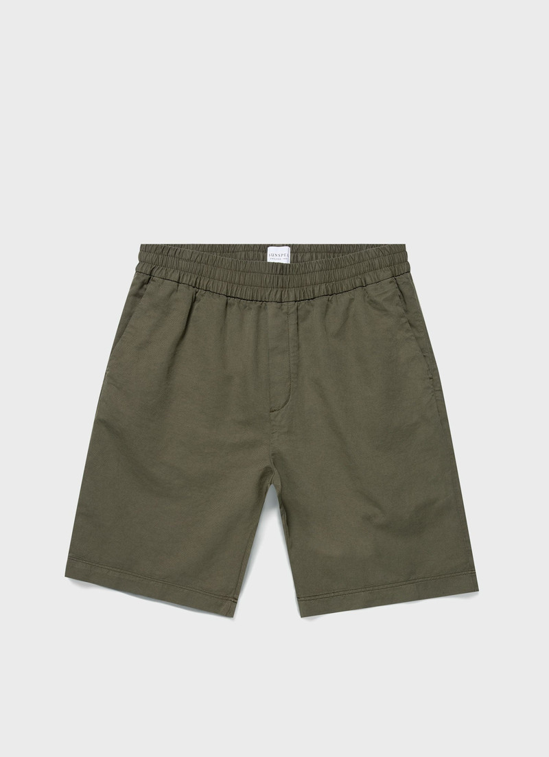 Cotton Linen Drawstring Shorts 1