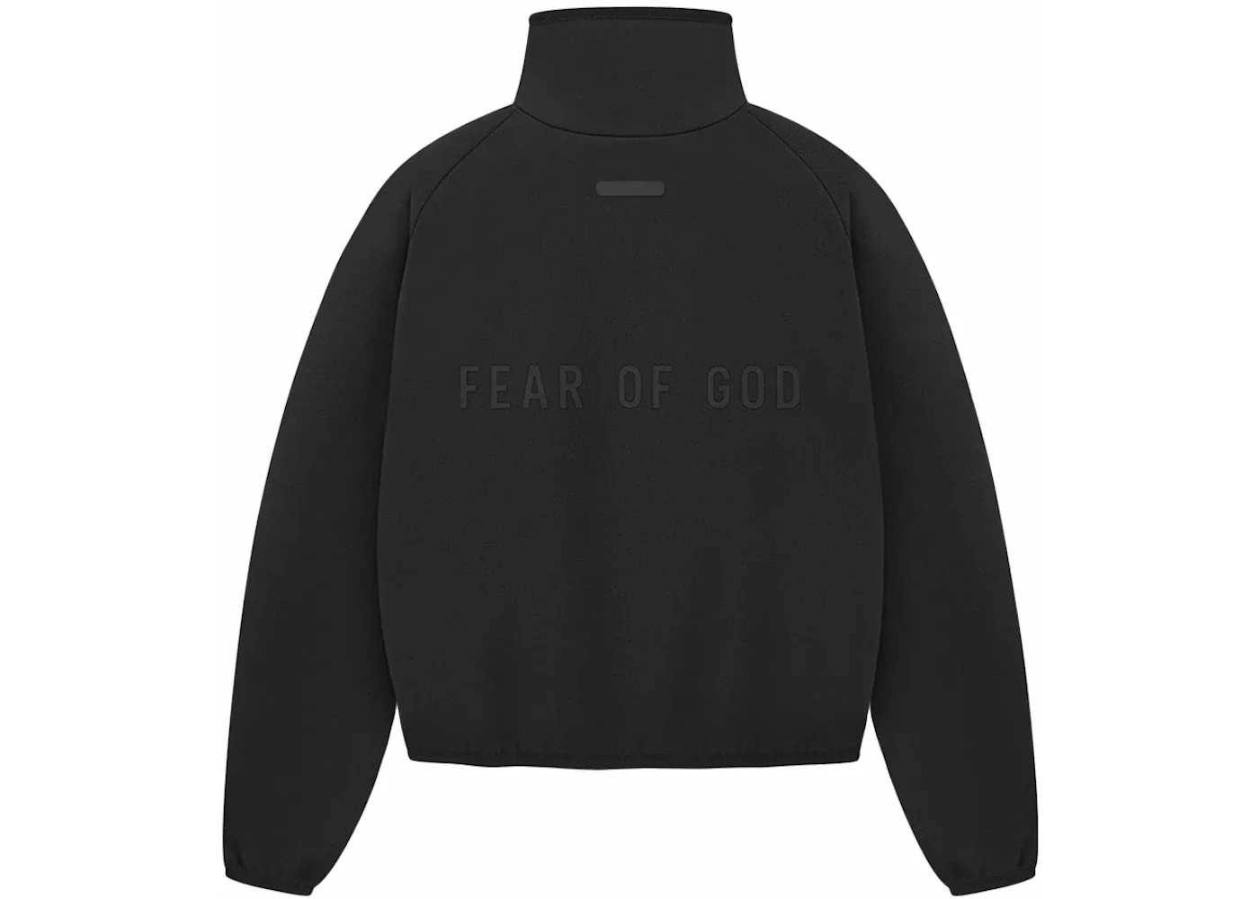 Fear of God Athletics Women's Suede Fleece Track Jacket Black - 1
