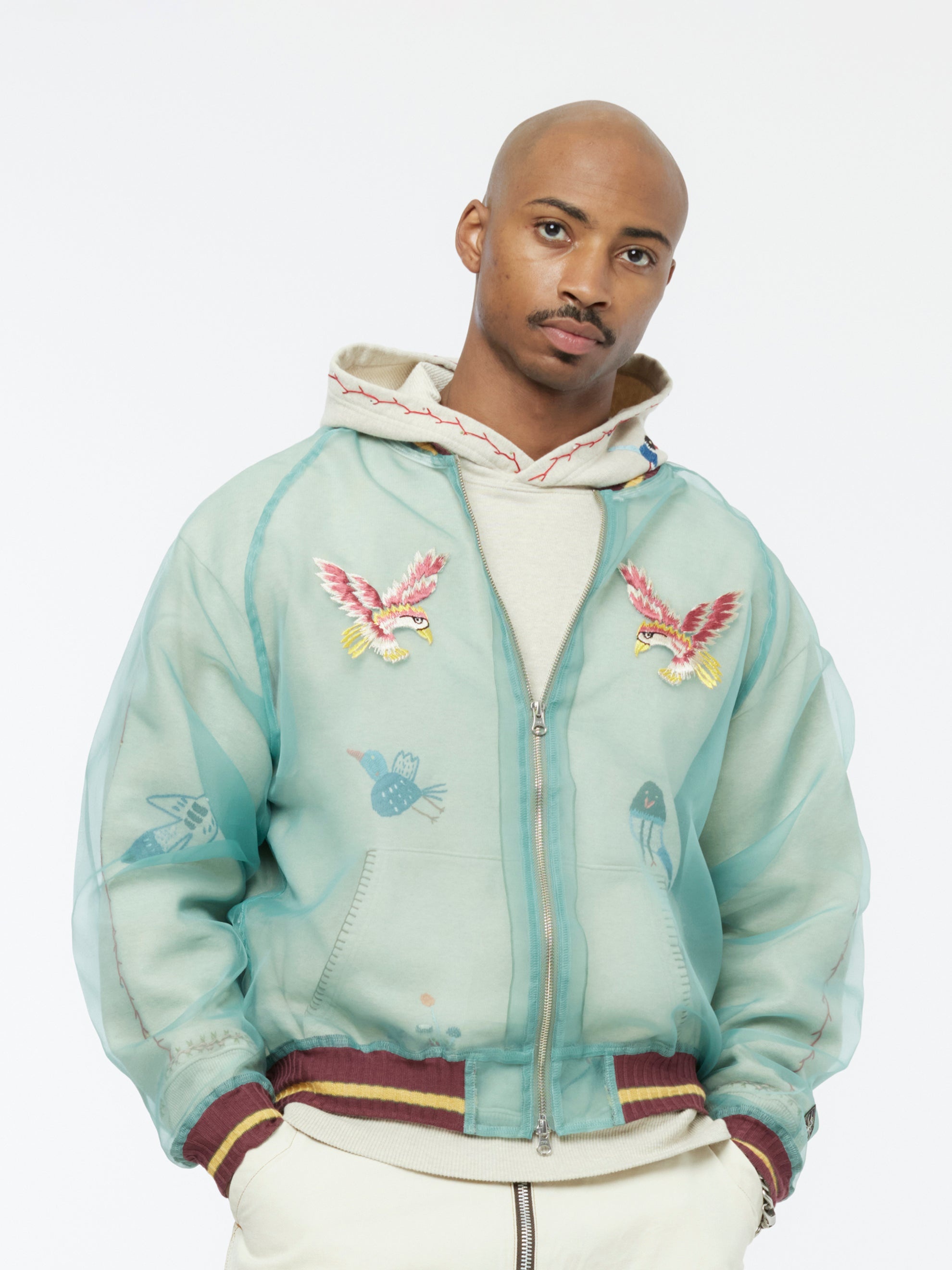 ジャケット・アウター KAPITAL Sheer Pearl Souvenir Jacket JAPAN | Sheer Pearl Souvenir Jacket | Moss Green – HANSEN