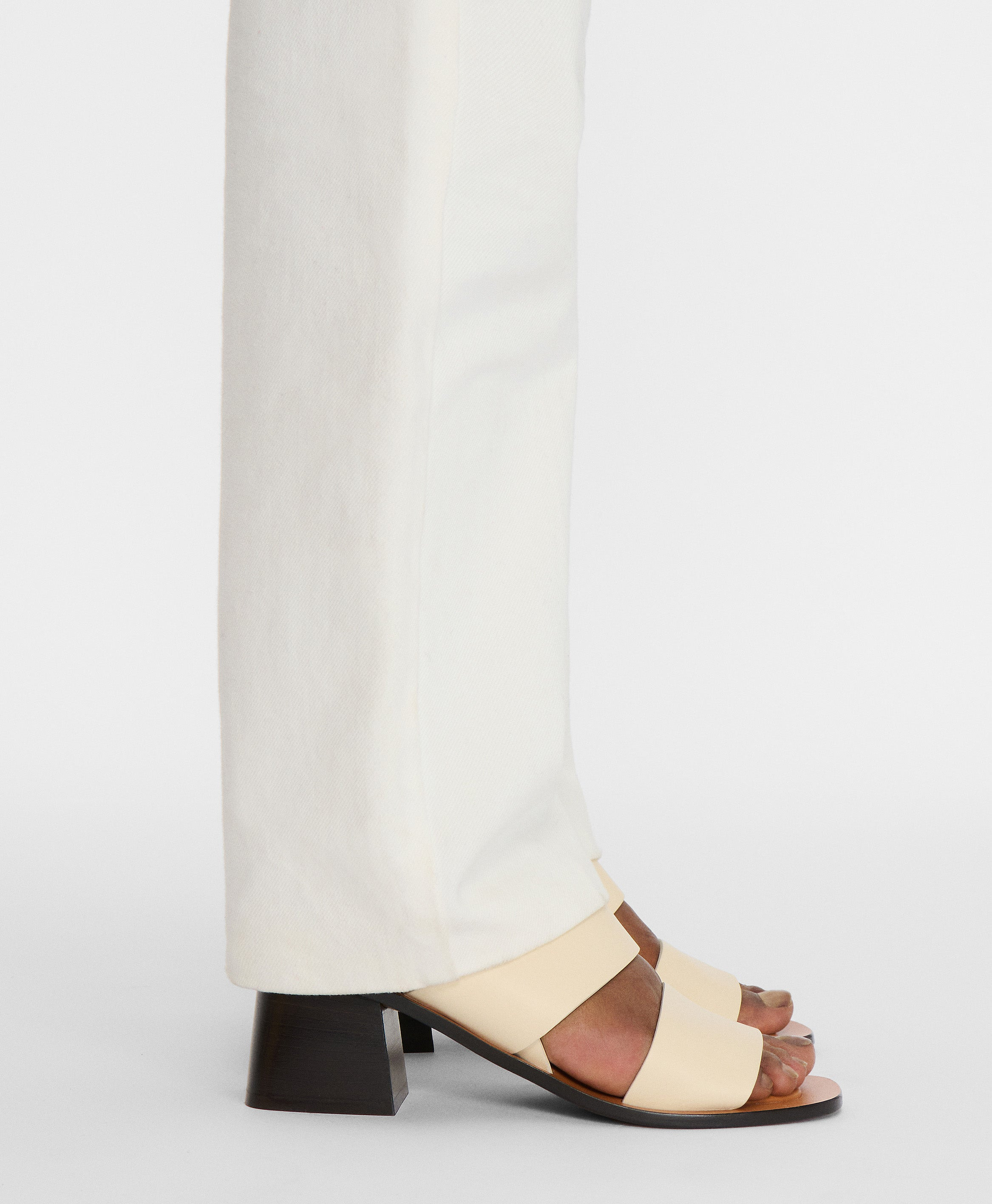 DOUBLE STRAP HEELED SANDAL - 5