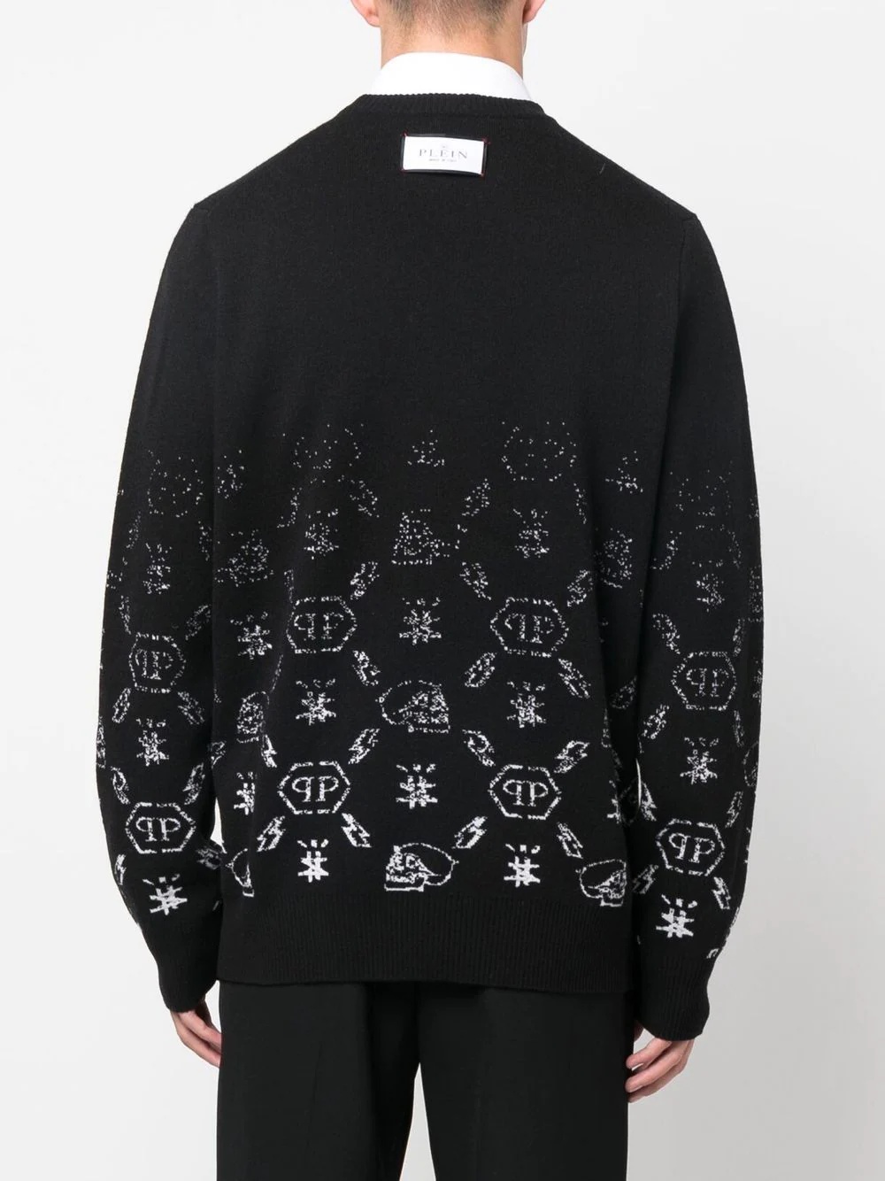 logo-print crew neck sweater - 4