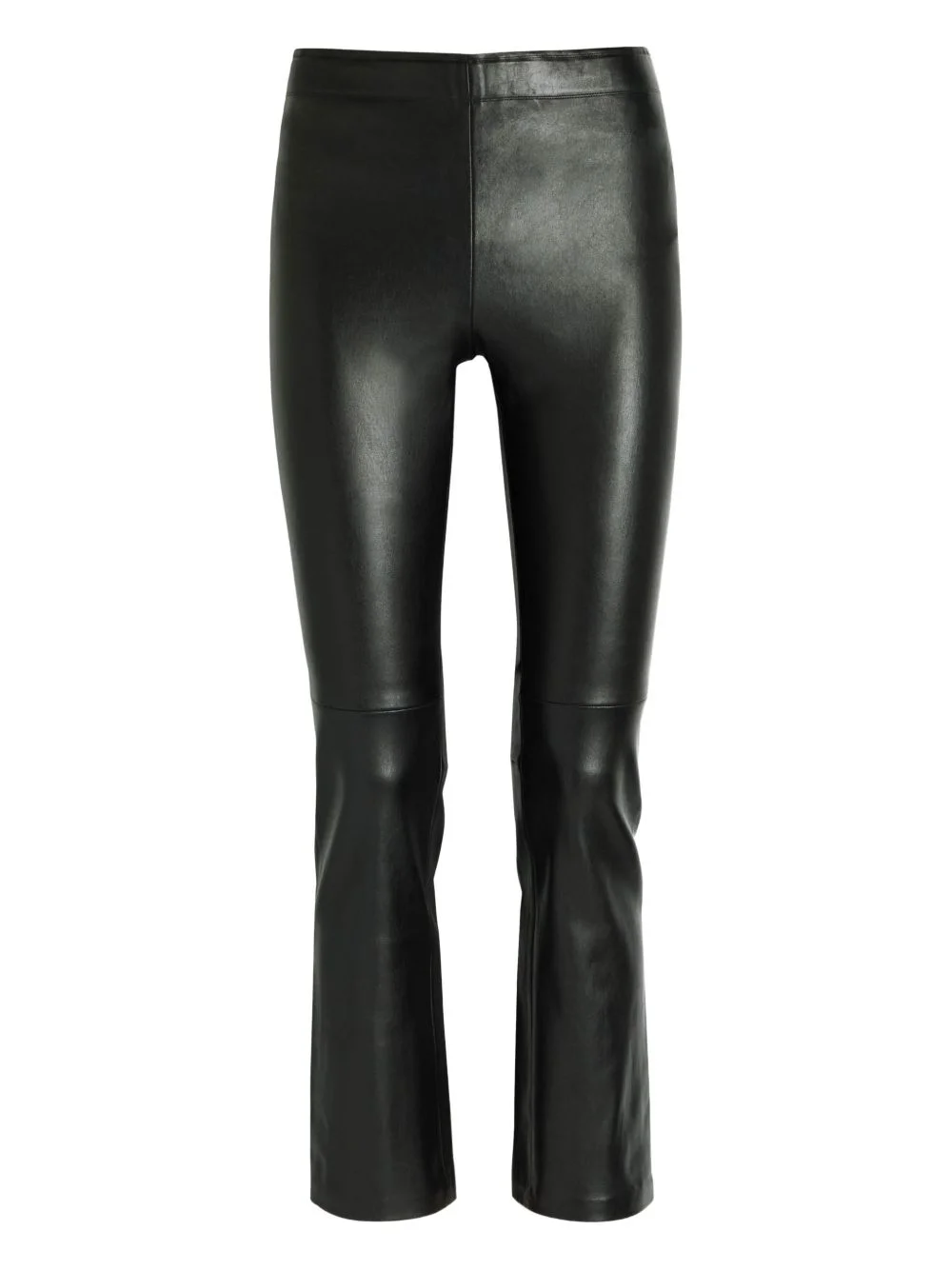 panelled leather trousers - 1