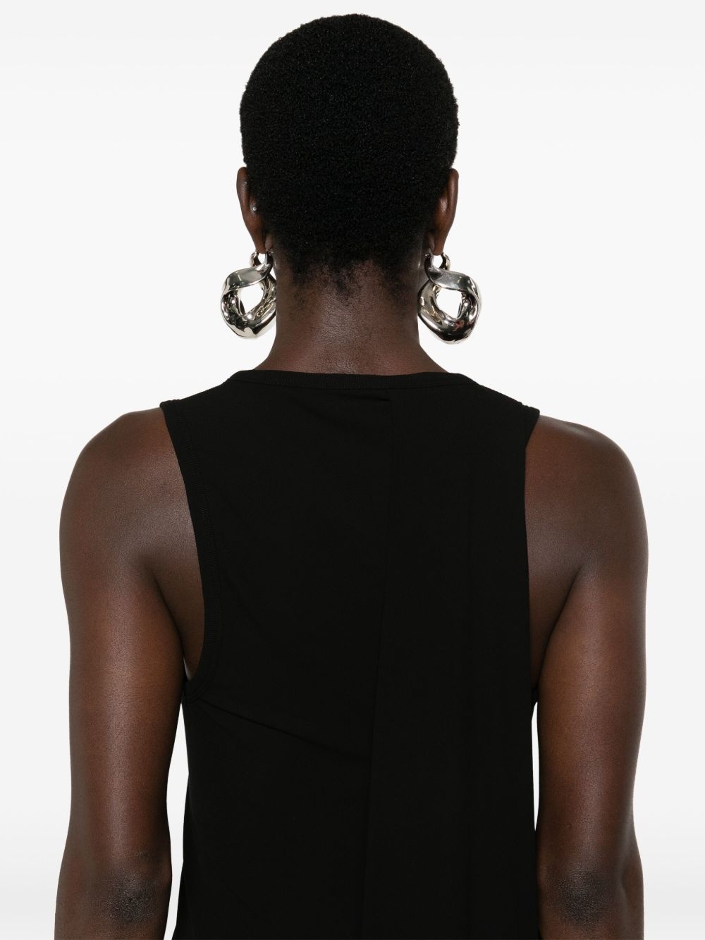 ribbed-knit sleeveless dress - 5