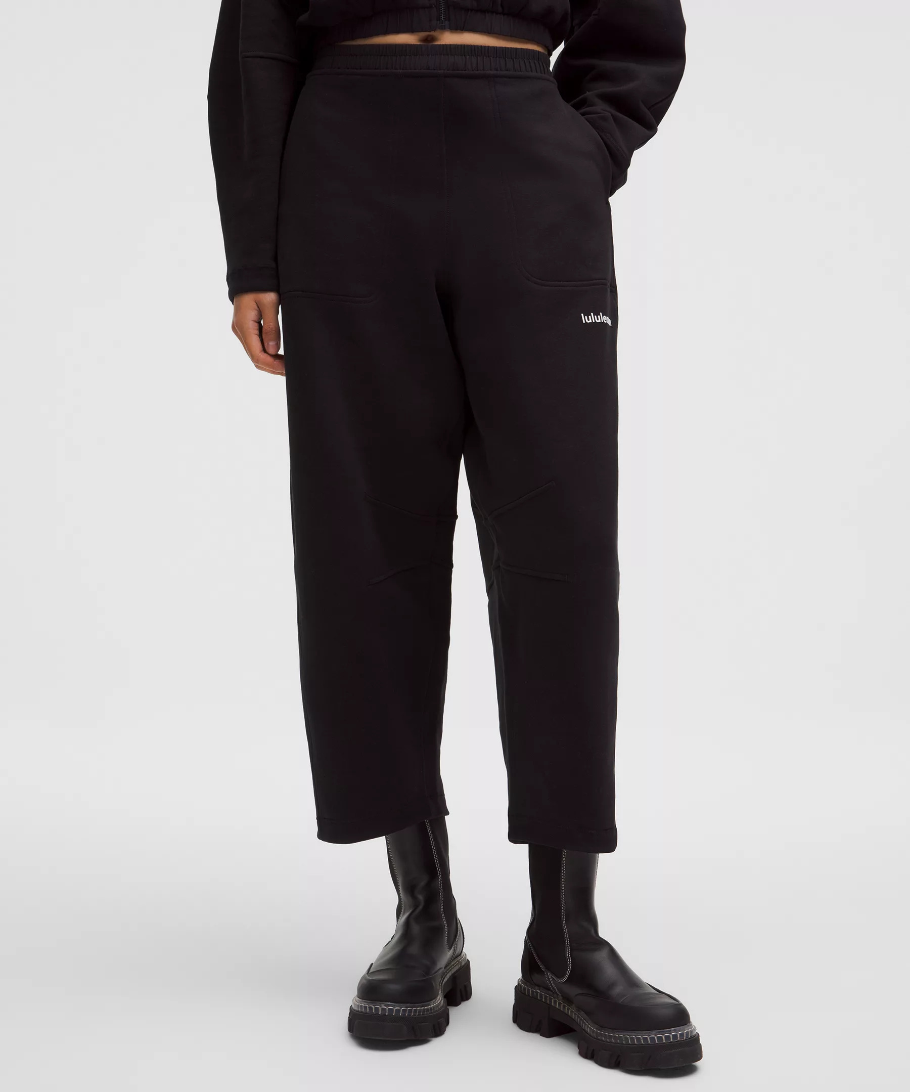 Loungeful Barrel-Leg High-Rise Cropped Pant - 2