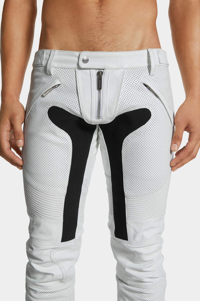 LEATHER RACER PANT - 5