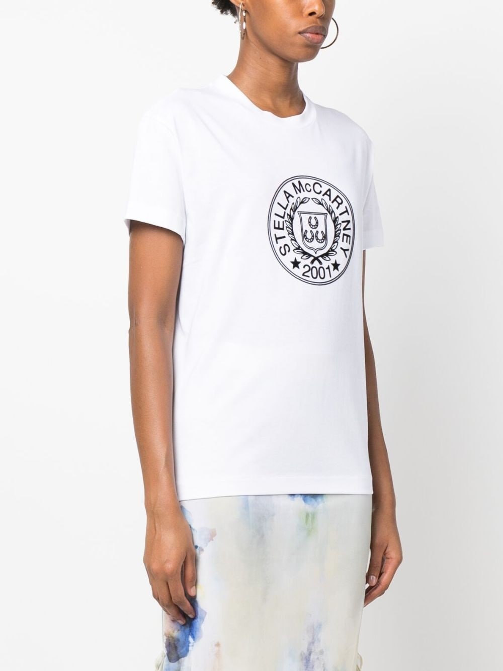 logo-print cotton T-shirt - 3
