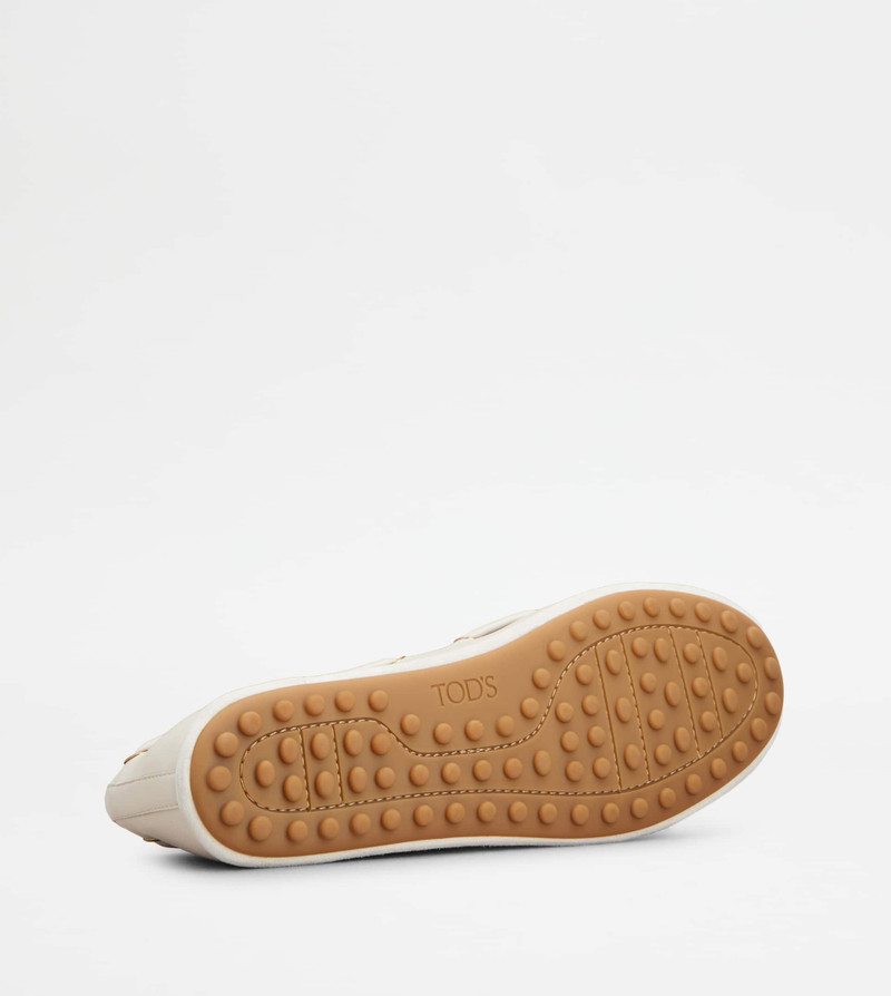 BALLERINAS IN NAPPA LEATHER - WHITE 4