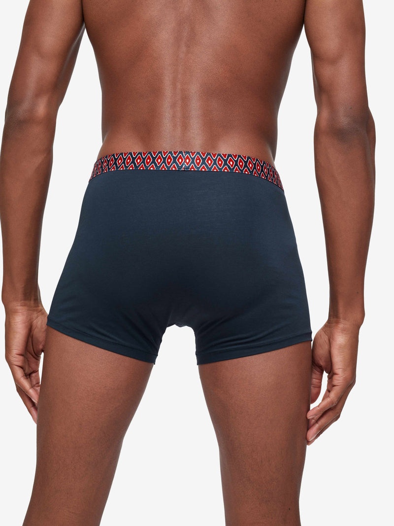 Men's Boxer Briefs Band 52 Pima Cotton Stretch Navy - 6