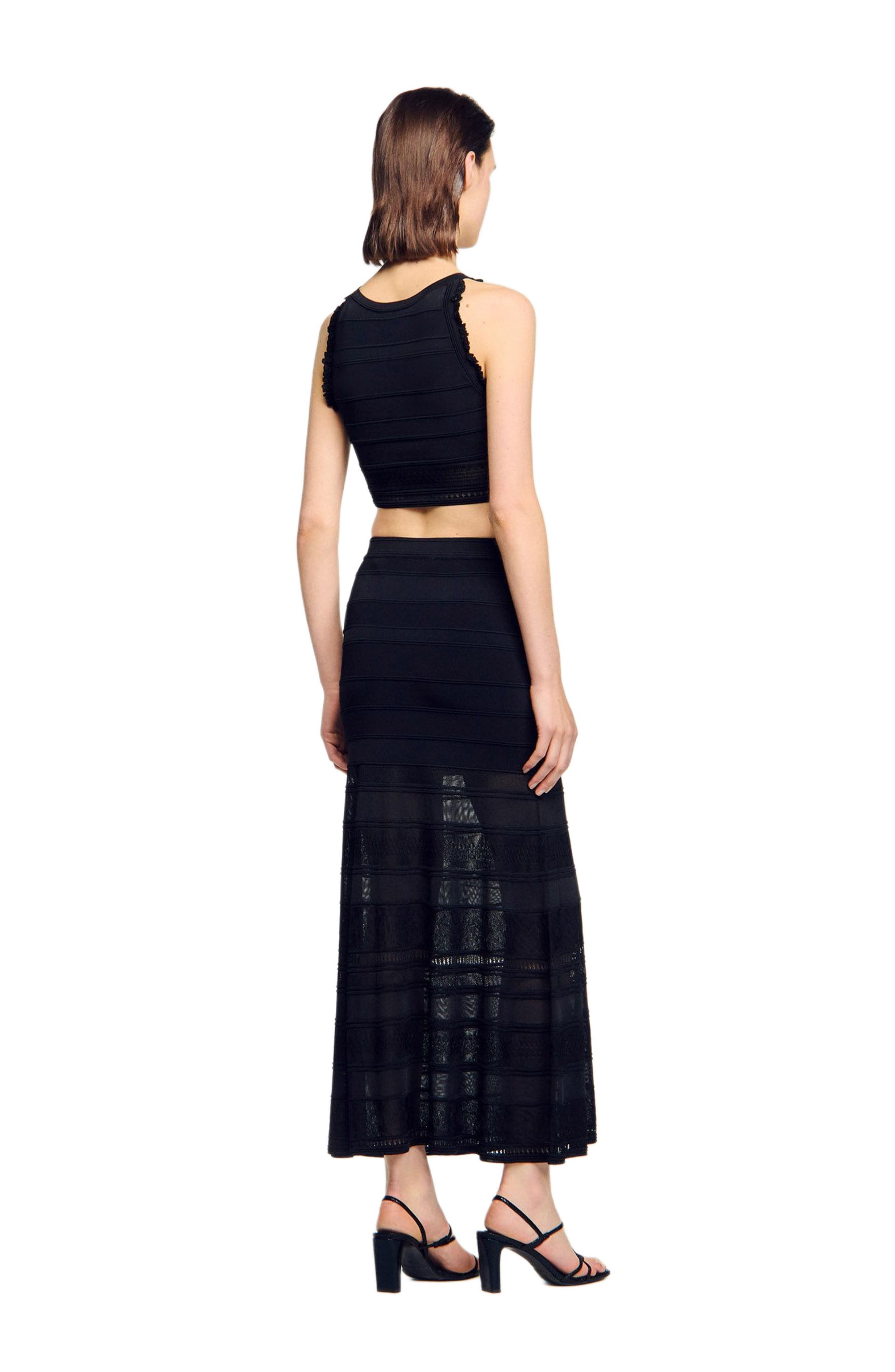SANDRO Sleeveless top in Black at Nordstrom - 2