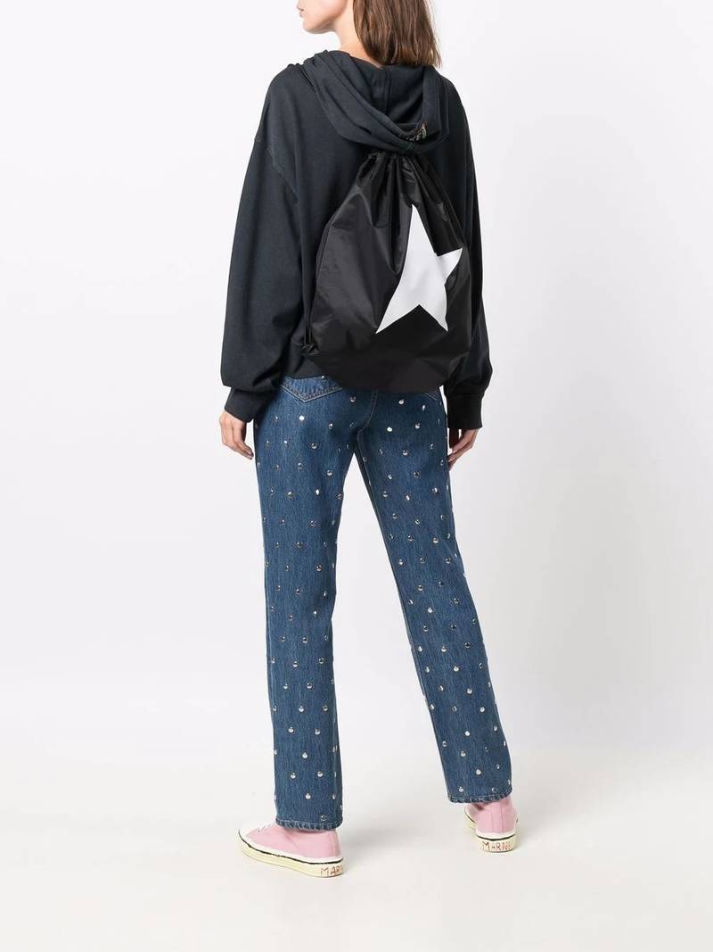 Golden Goose Star Collection drawstring backpack outlook