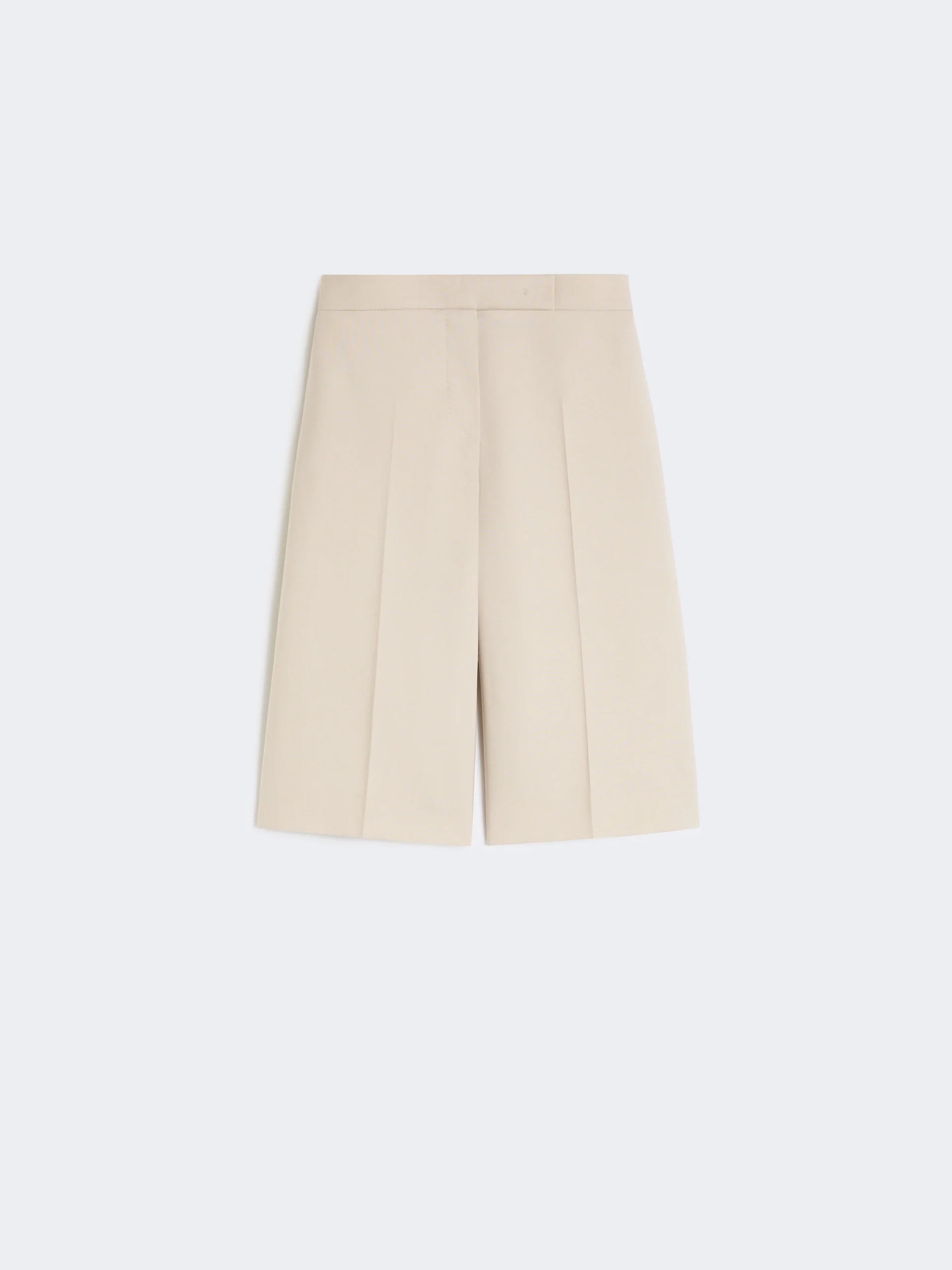 Wool, mohair and silk canvas Bermuda shorts - SAND - 1