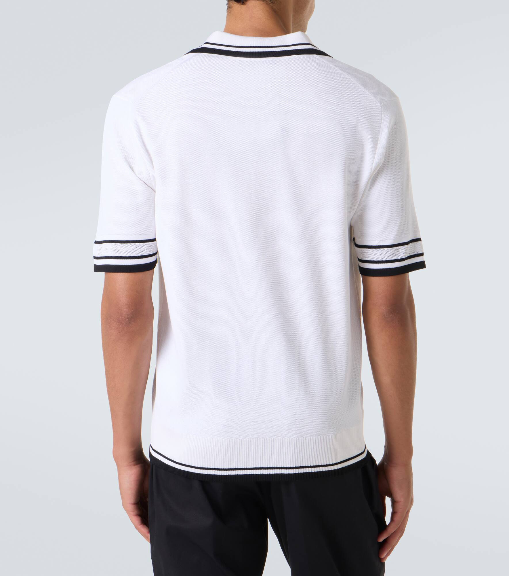 Silk-blend polo shirt - 4