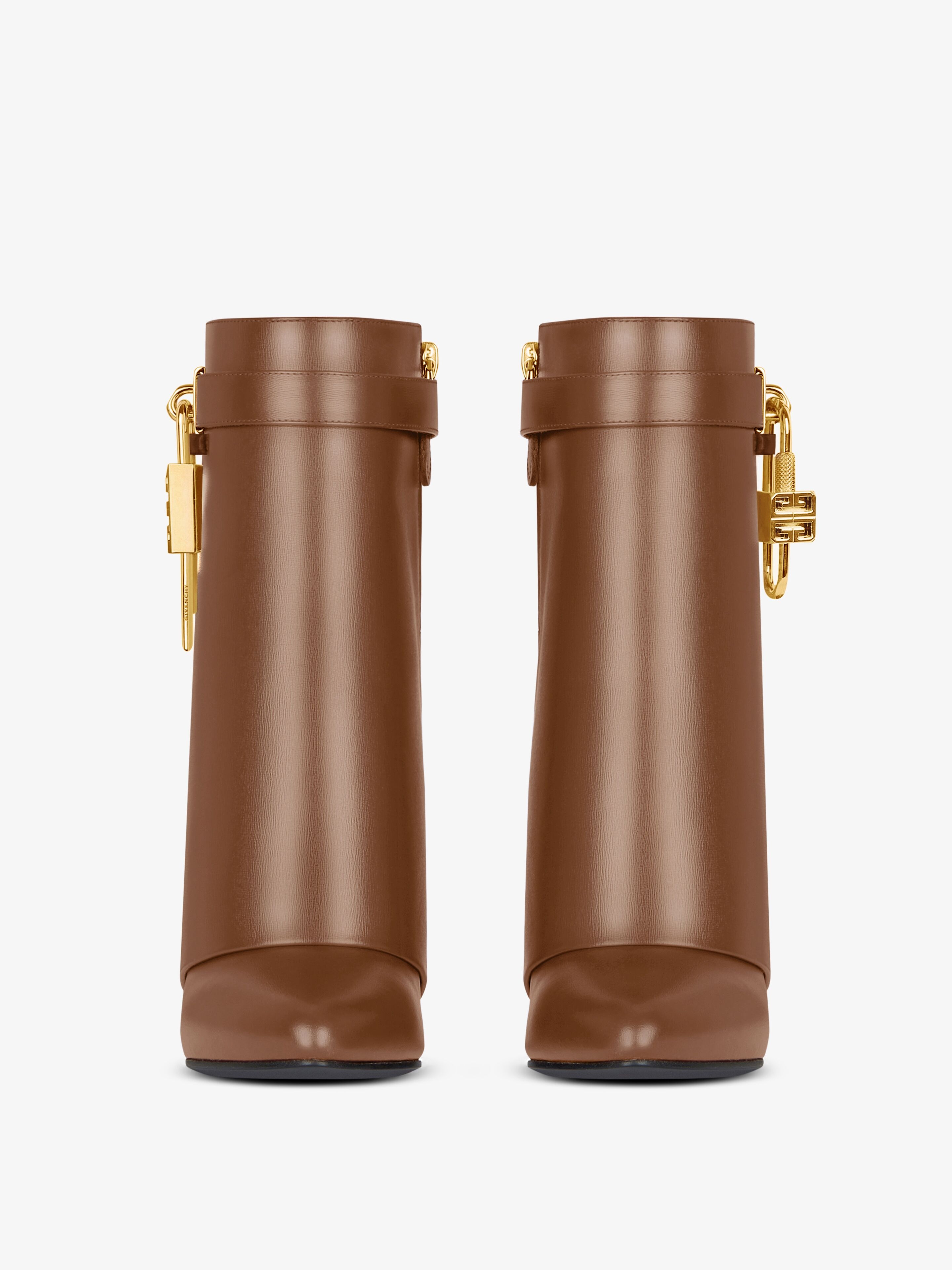 SHARK LOCK ANKLE BOOTS IN LEATHER - 3