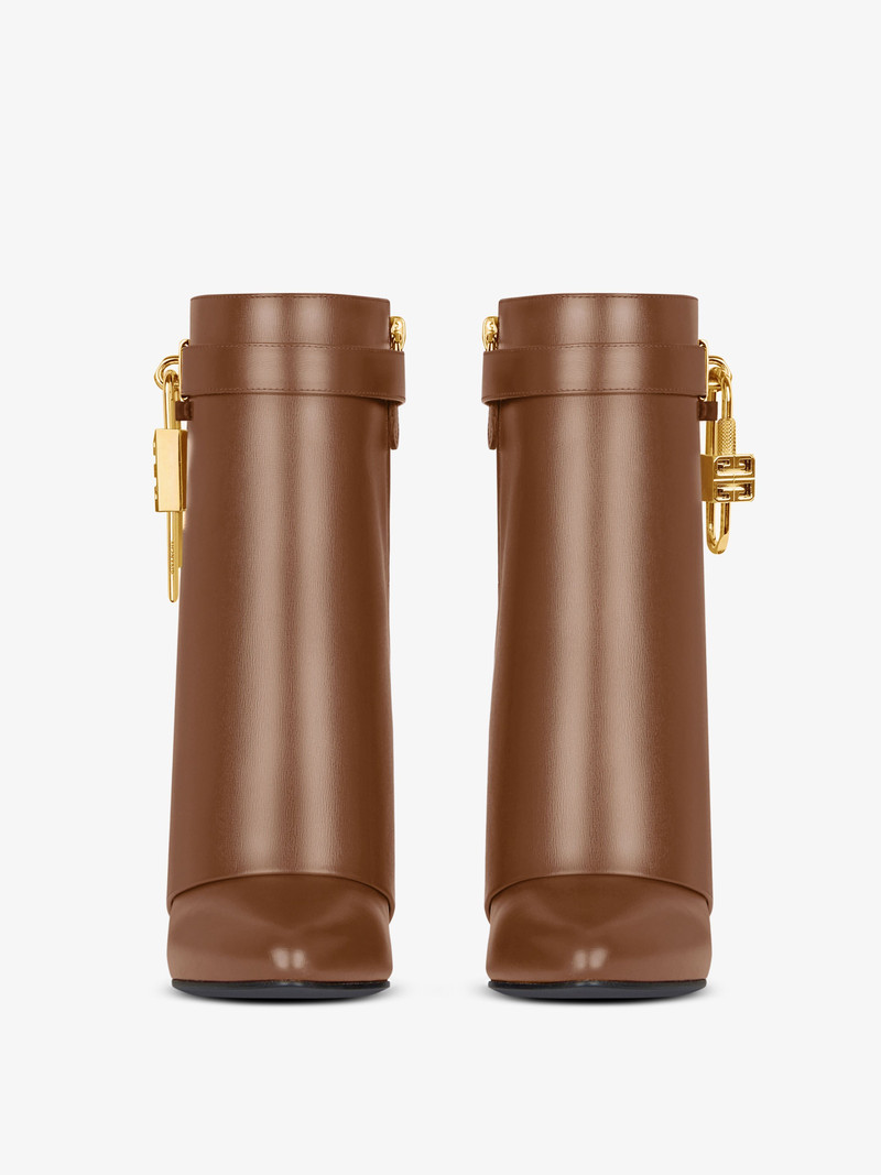 Givenchy SHARK LOCK ANKLE BOOTS IN LEATHER outlook