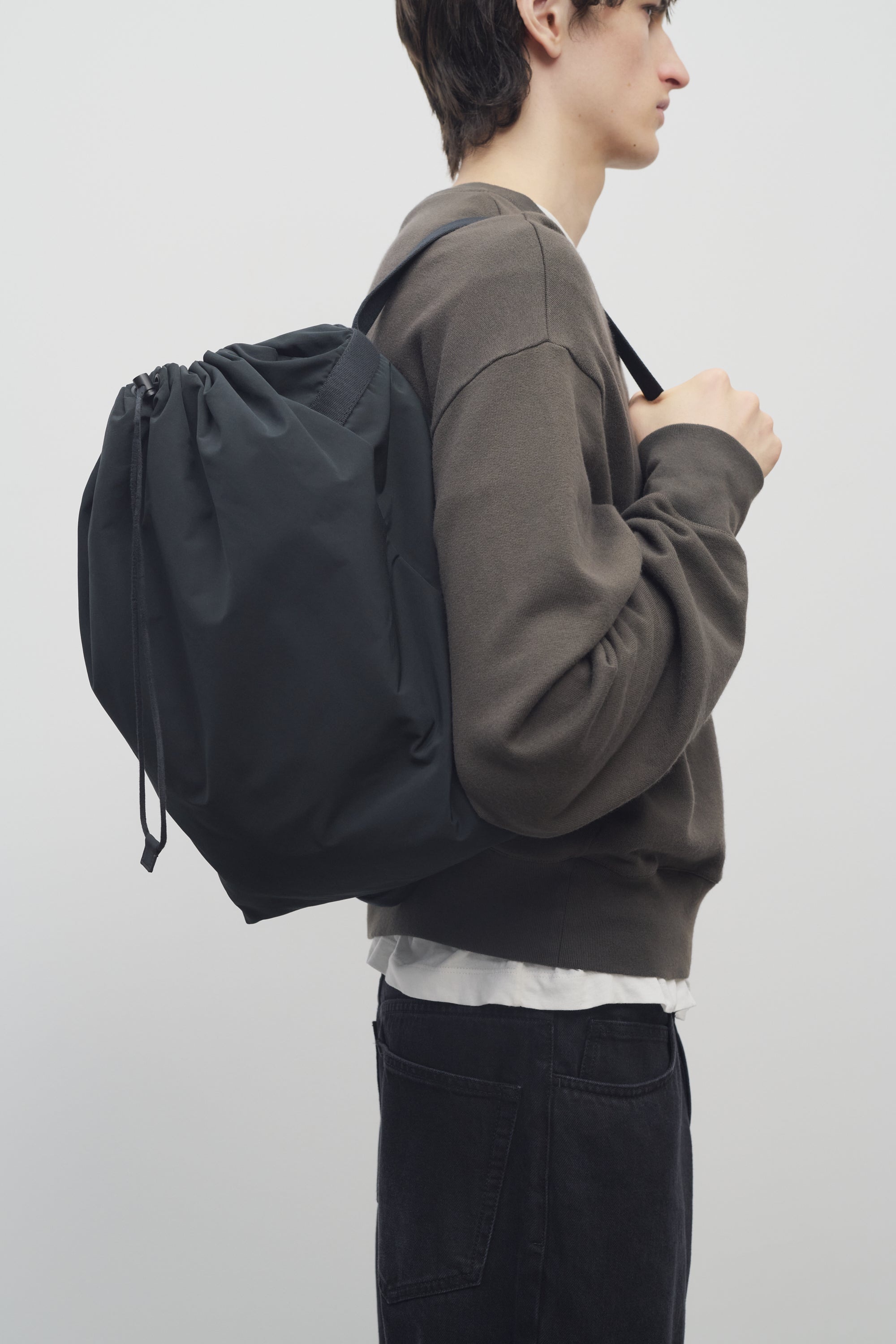 Dima Drawstring Backpack in Nylon - 4