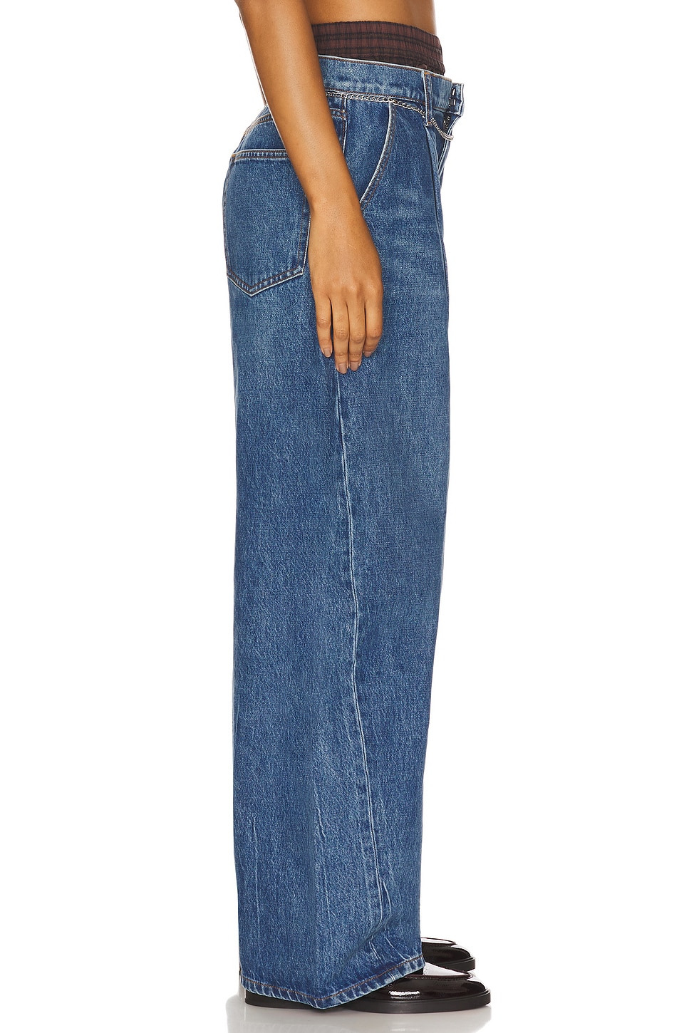 Prestyled Oversized Pleated Jea - 3