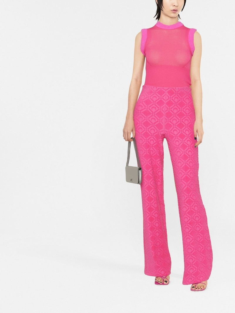 Marine Serre Moon Sponge flared trousers outlook