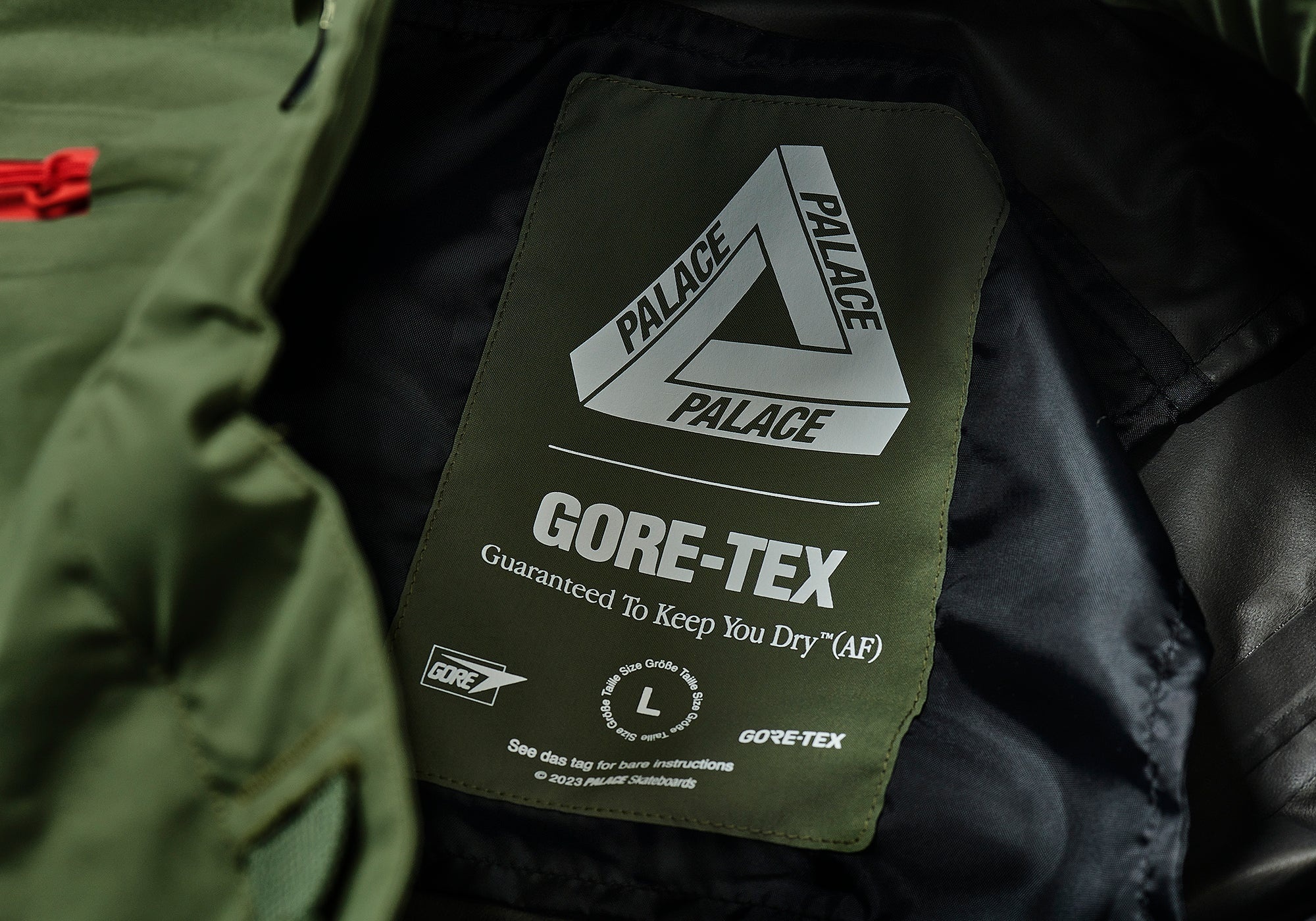 PALACE GORE-TEX R-TEK CARGO SHORT OLIVE | REVERSIBLE