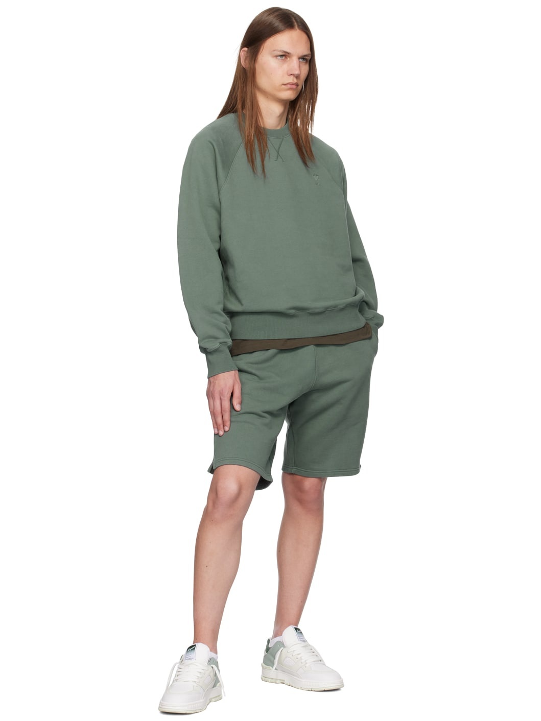 Green Ami de Coeur Shorts - 4