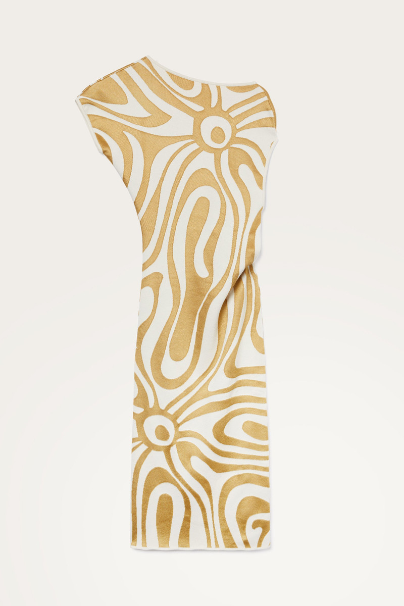 DRAPED LONGUETTE DRESS 1