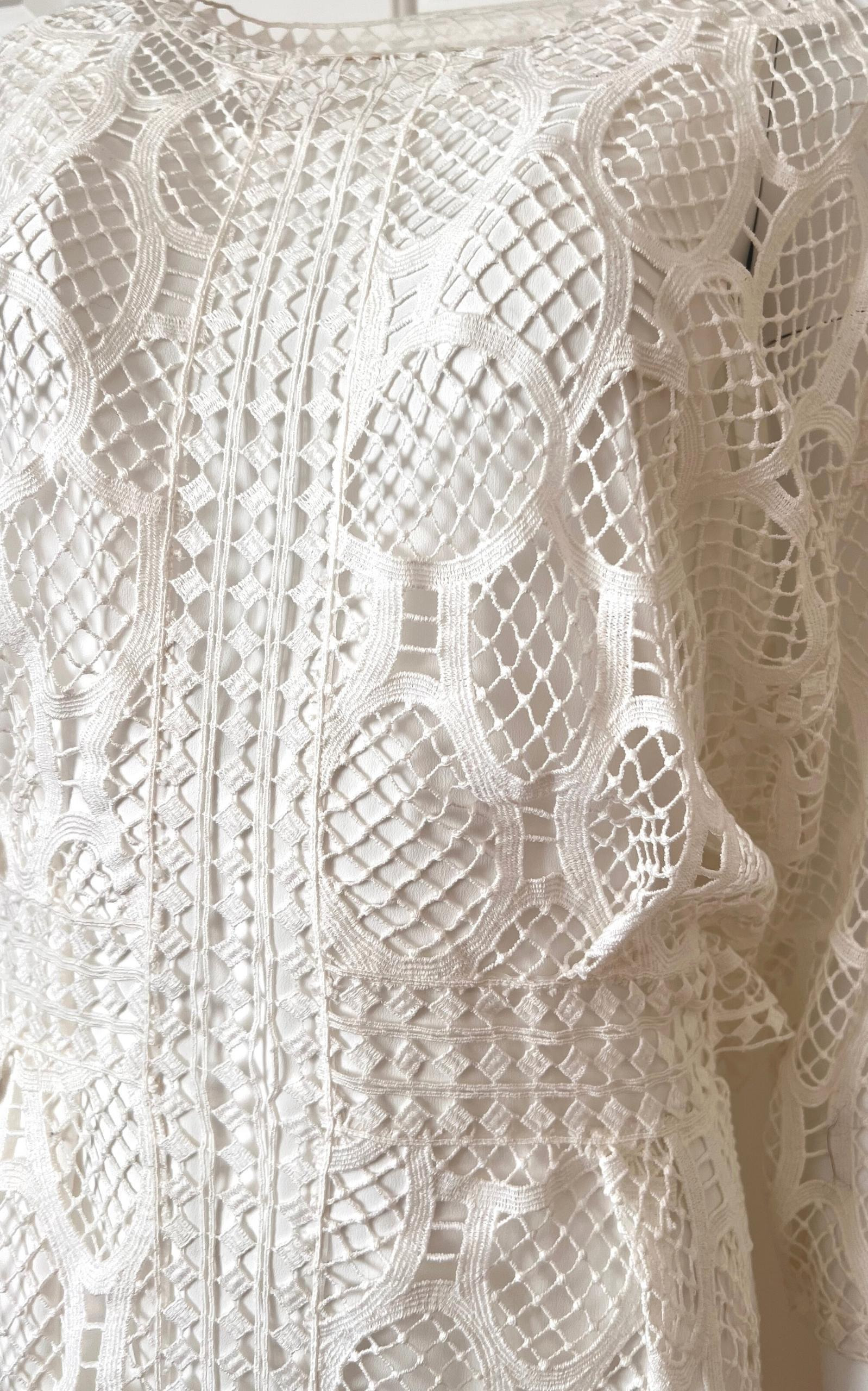 Crochet Lace Cotton Dress - 7