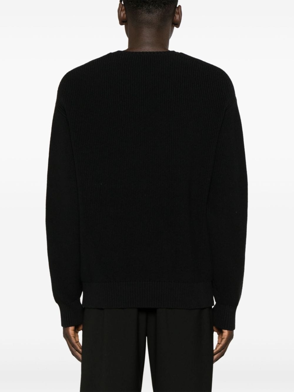 bolt-motif cotton-blend jumper - 8