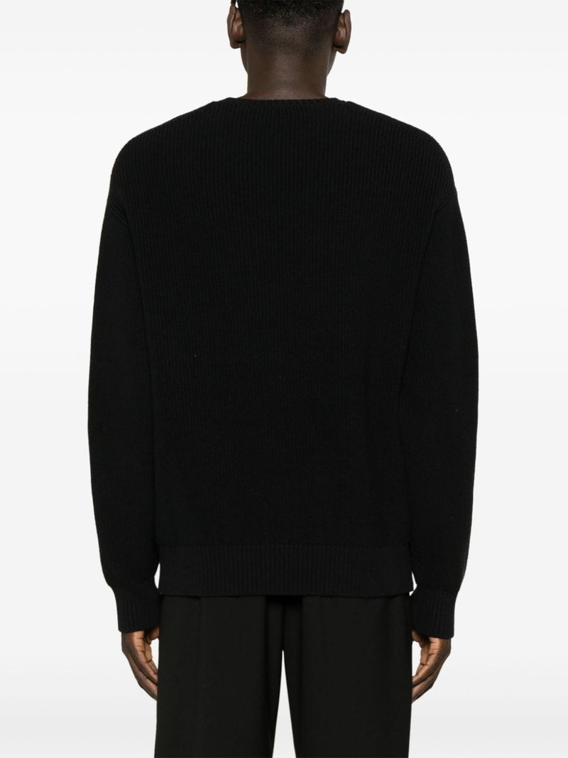 bolt-motif cotton-blend jumper 4