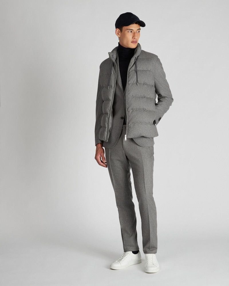 Wool and cashmere flannel padded gilet 5