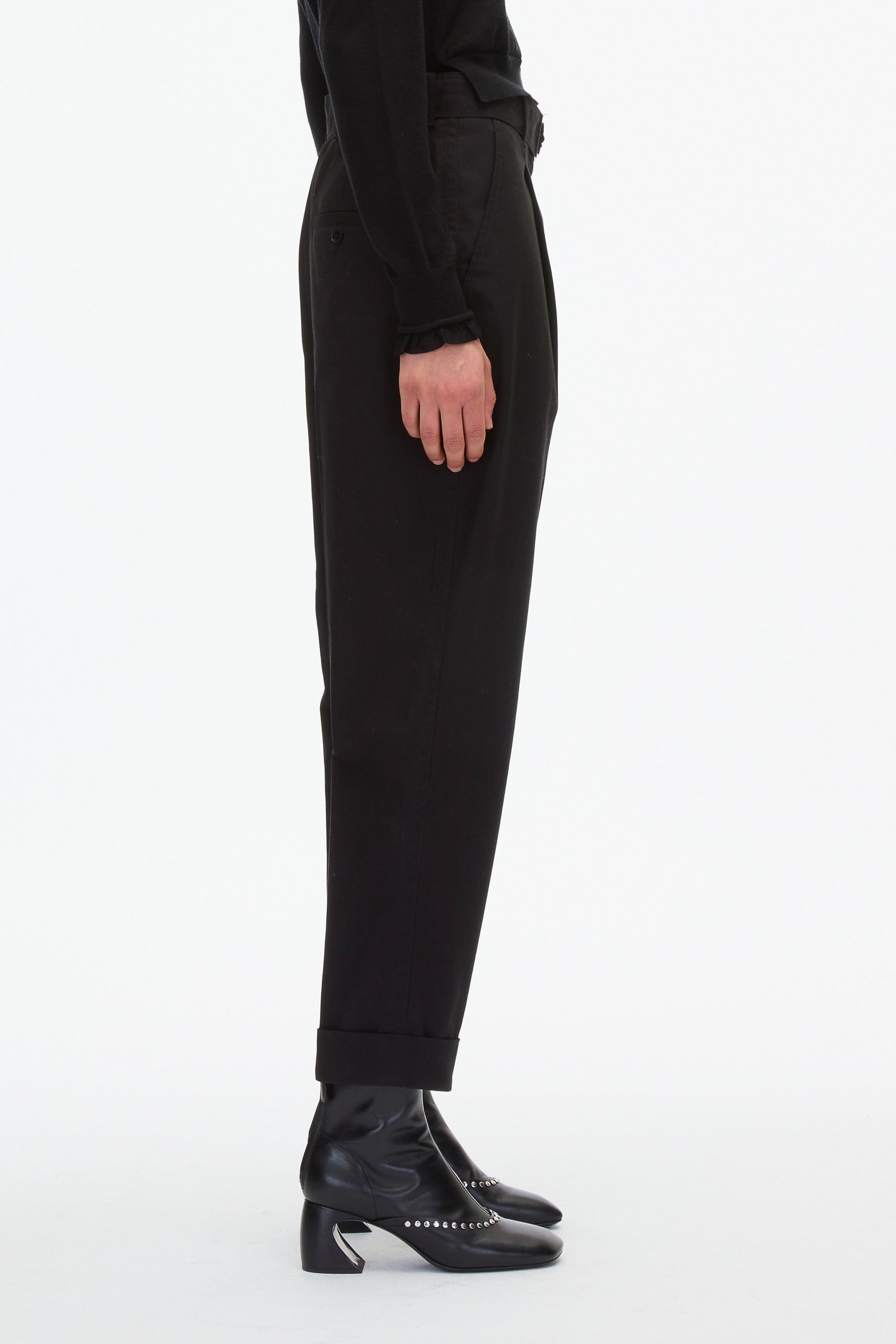 Pleat Carrot Pant - 3
